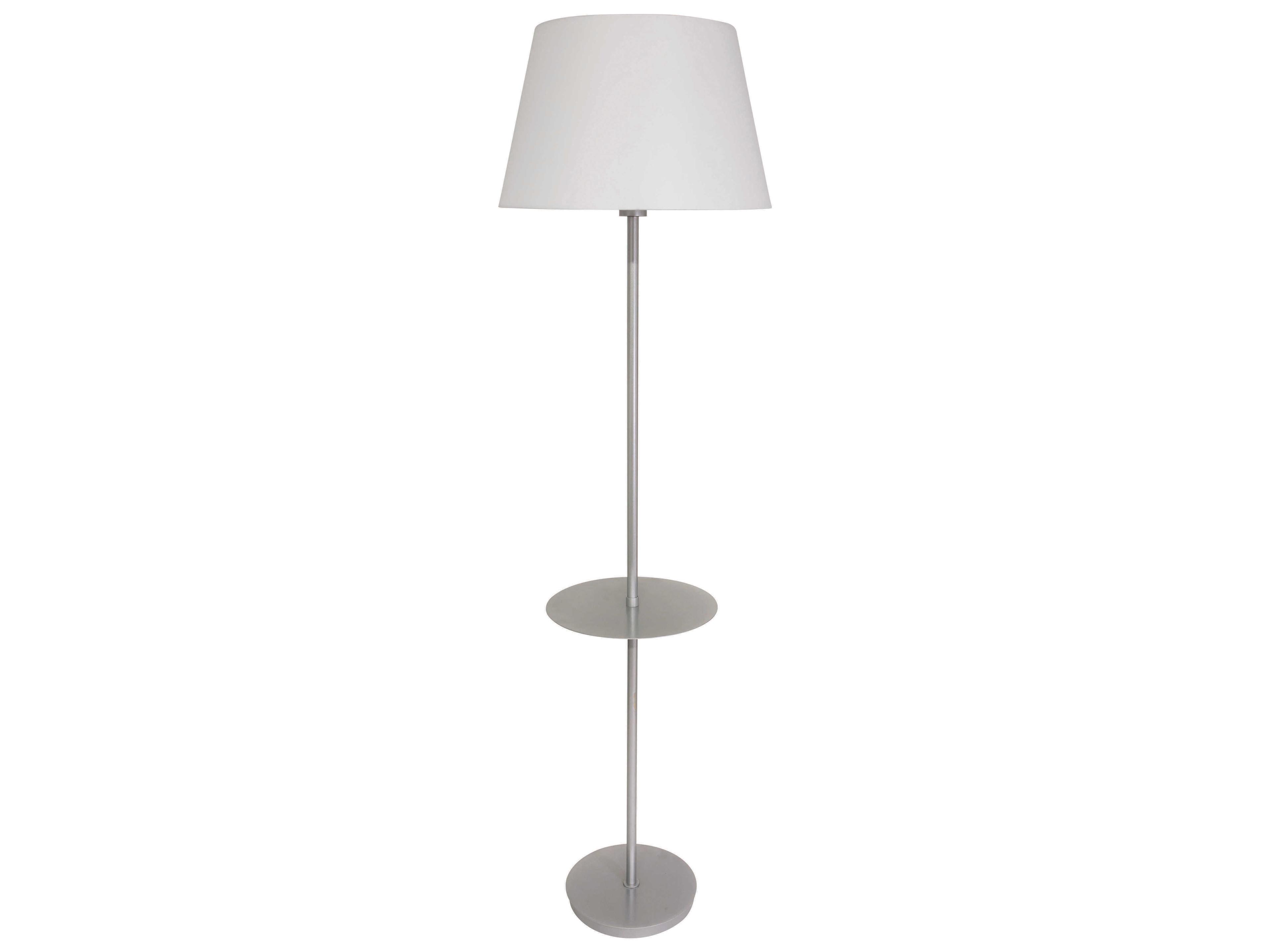 House of Troy Vernon Platinum Gray Floor Lamp