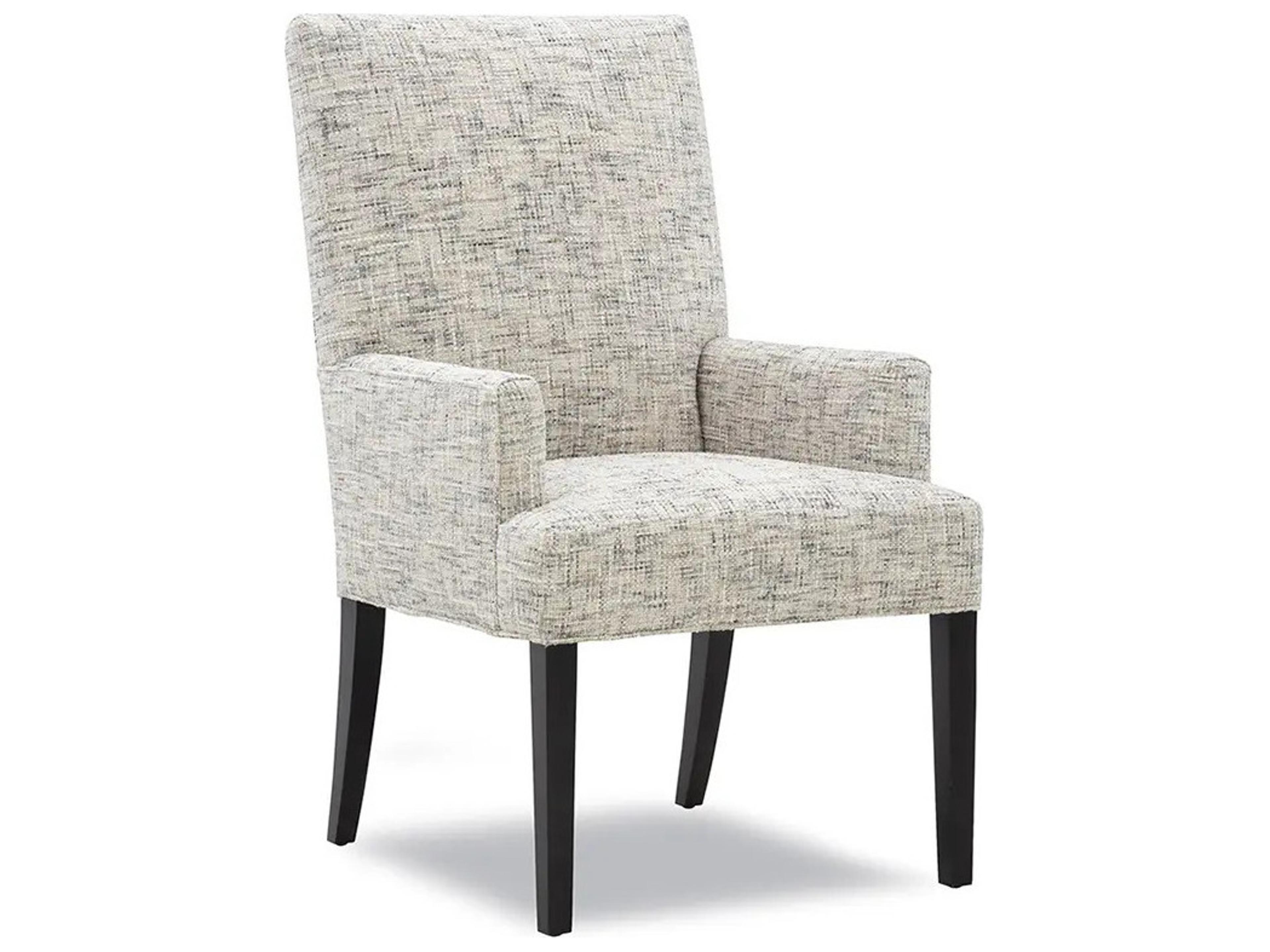 Huntington House 2414 Fallon Solid Wood Upholstered Arm Dining Chair