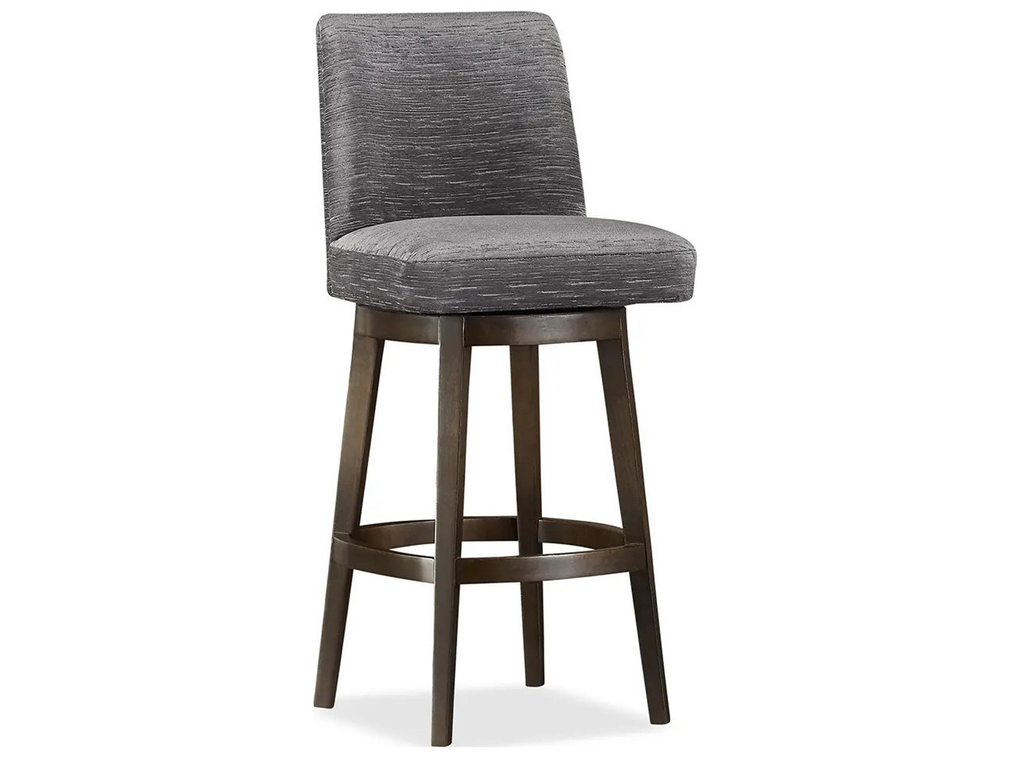 Huntington House 2440 Naomi Upholstered Swivel Solid Wood Bar Stool