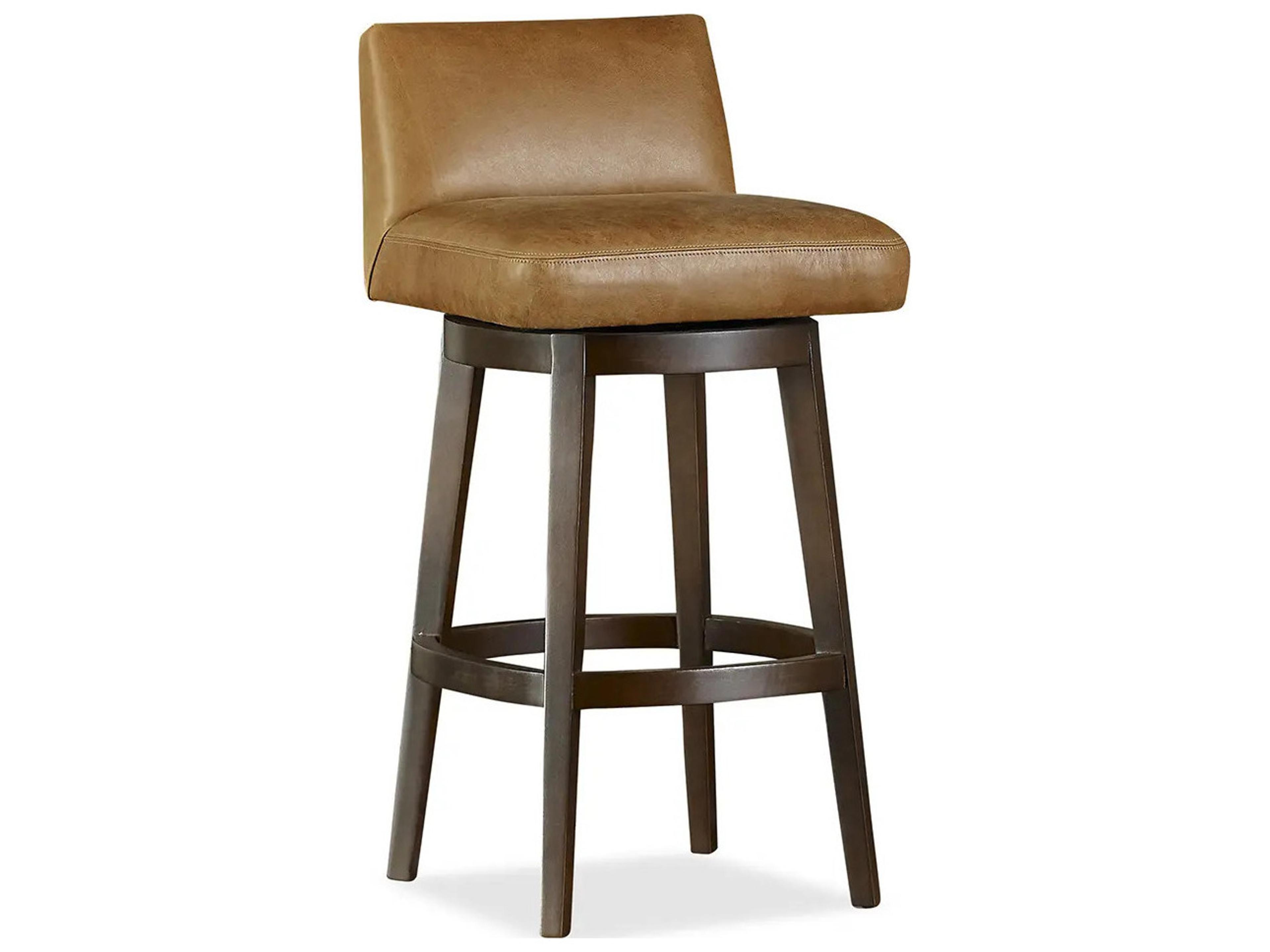 Huntington House 2443 Nathaniel Upholstered Swivel Solid Wood Bar Stool