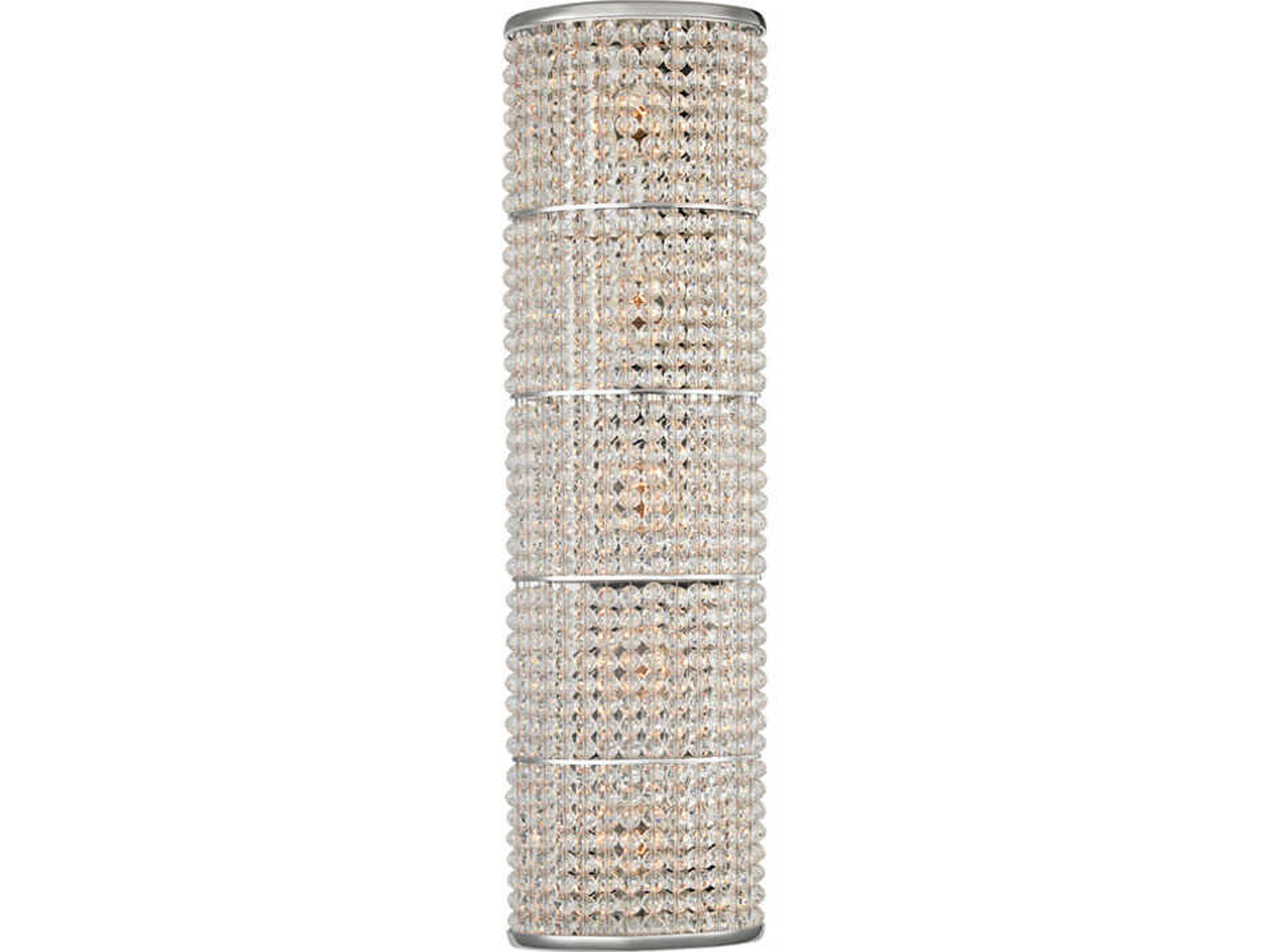 Hudson Valley Sherrill 5-Light Polished Nickel Crystal Wall Sconce
