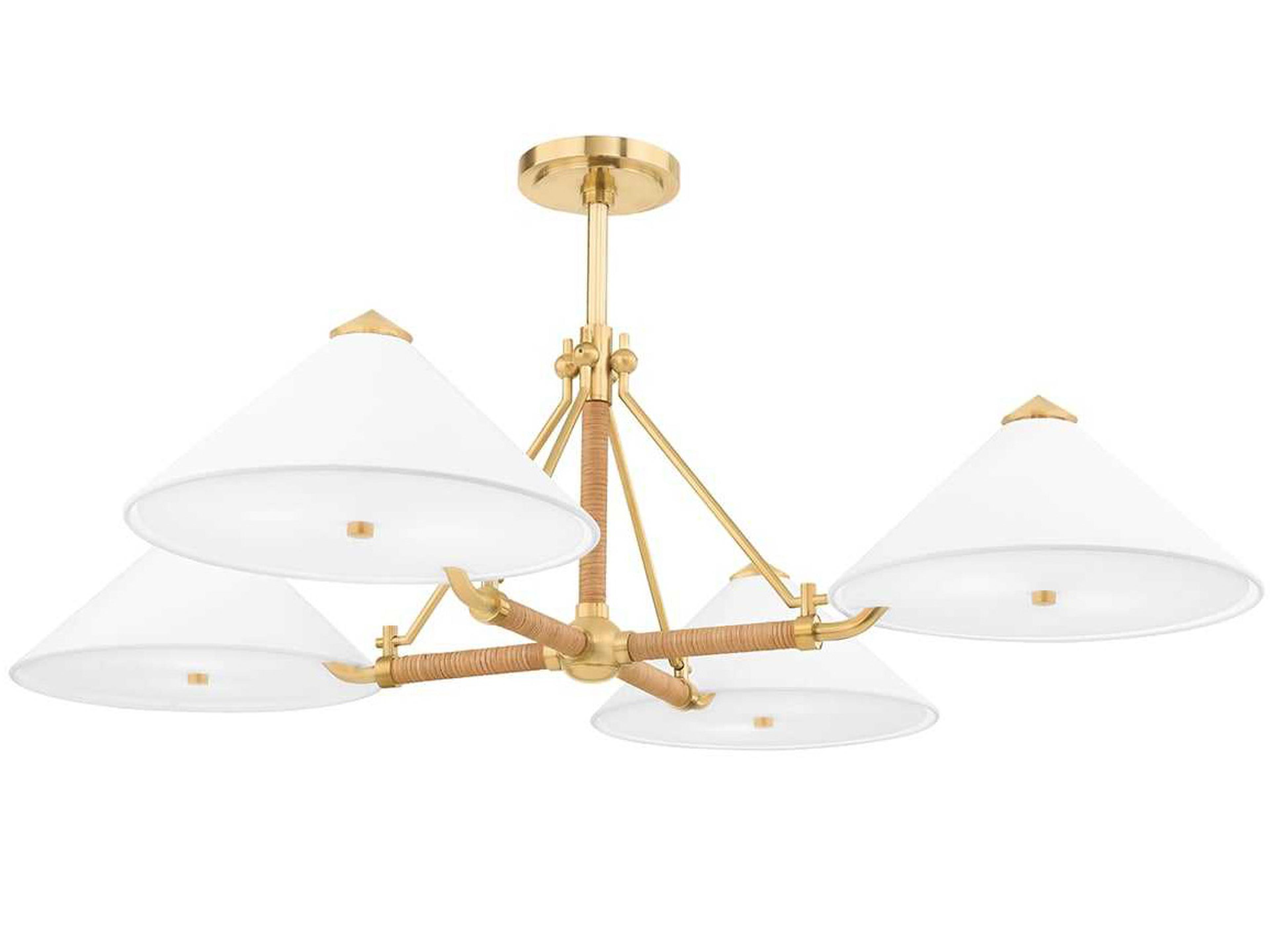 Hudson Valley Williamsburg 8-Light Aged Brass Chandelier