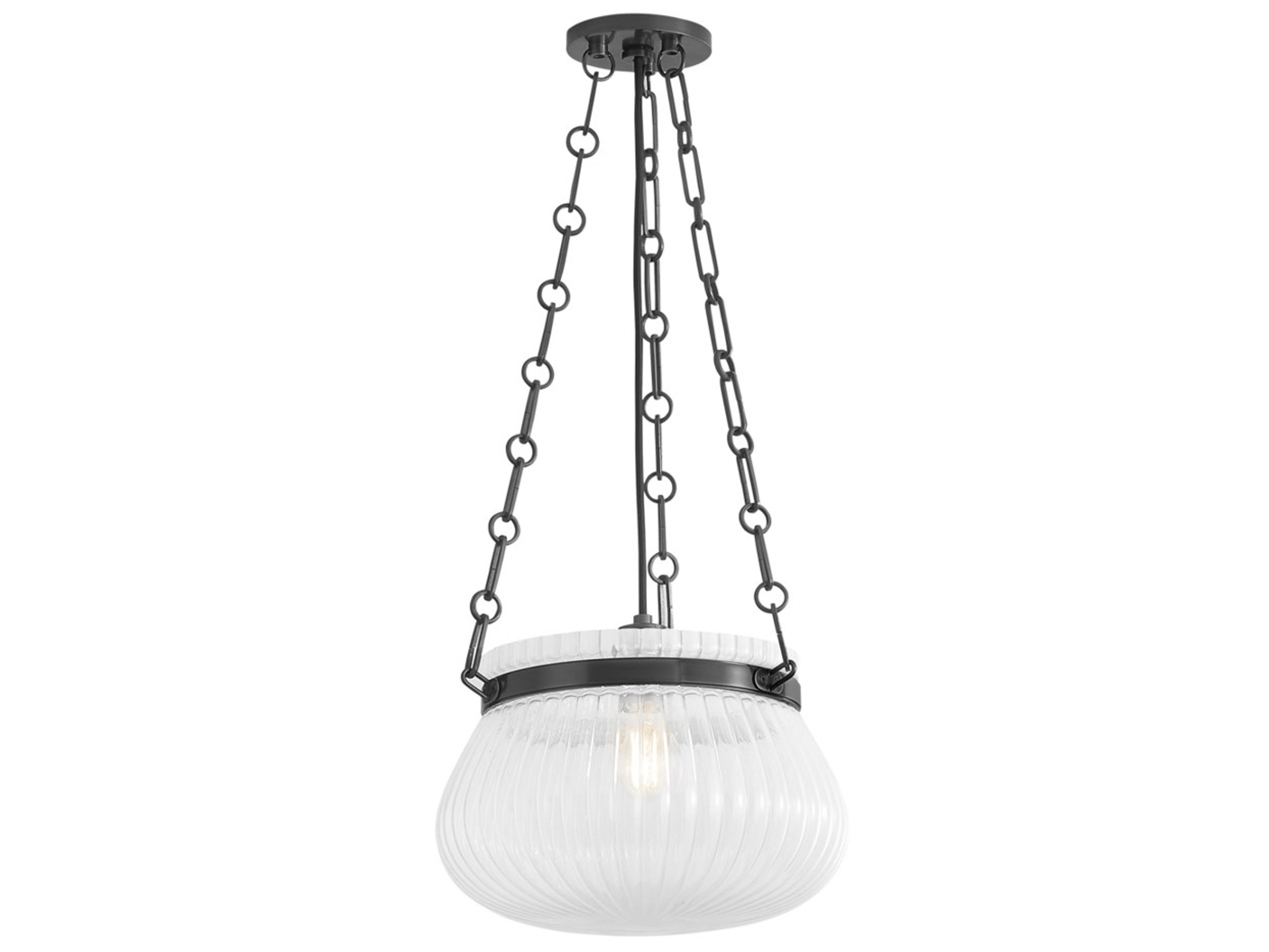 Hudson Valley Granby 1-Light Old Bronze Black Bowl Pendant