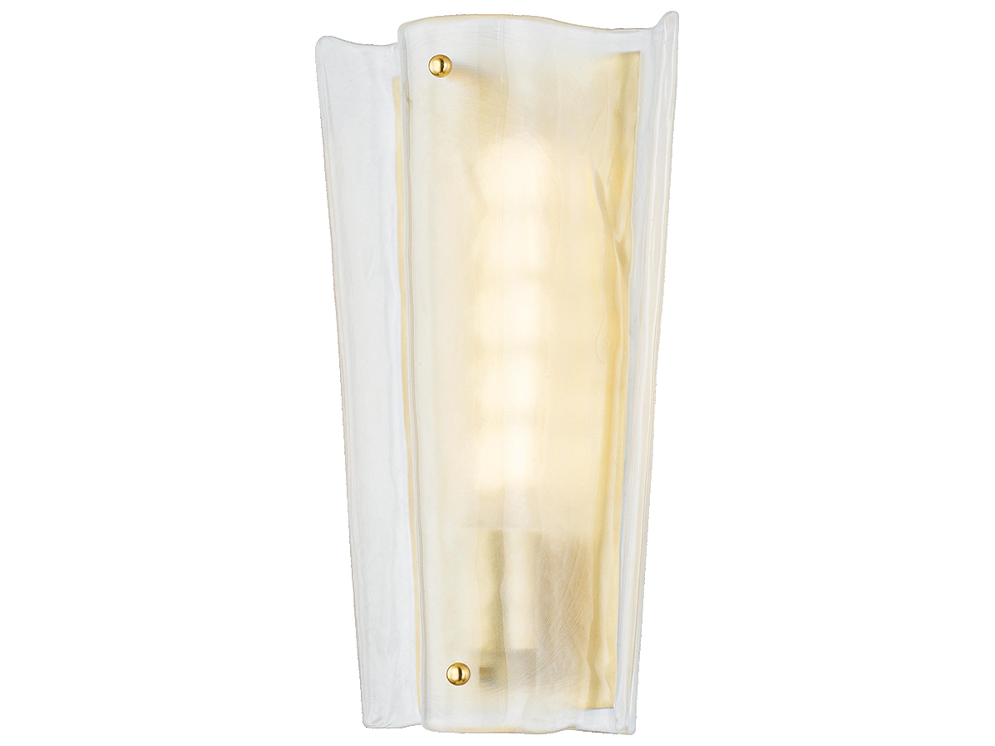 Hudson Valley Baxford 1-Light Aged Brass Wall Sconce