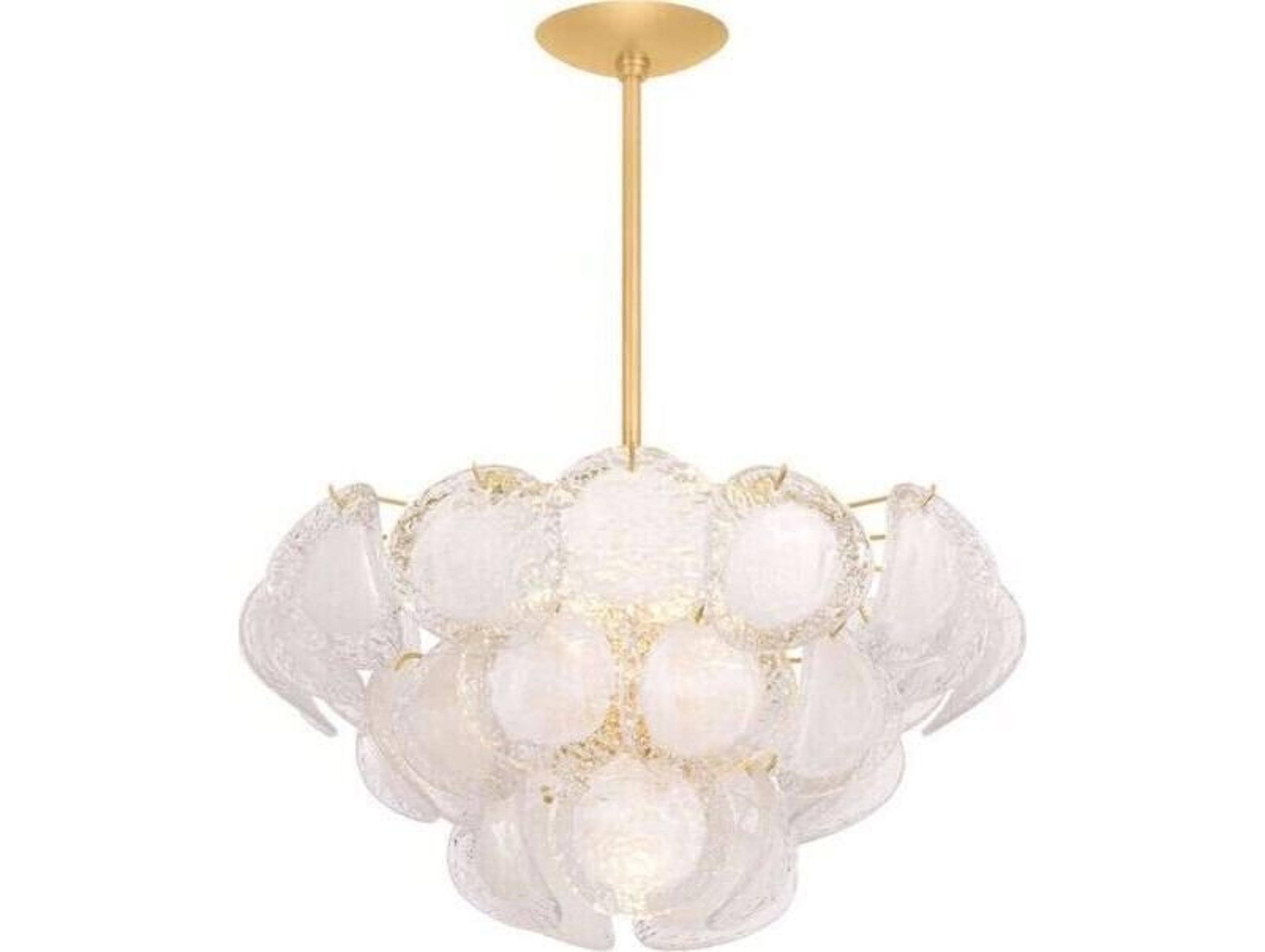 Cedar Hill 5-Light Vintage Gold Leaf Empire Pendant