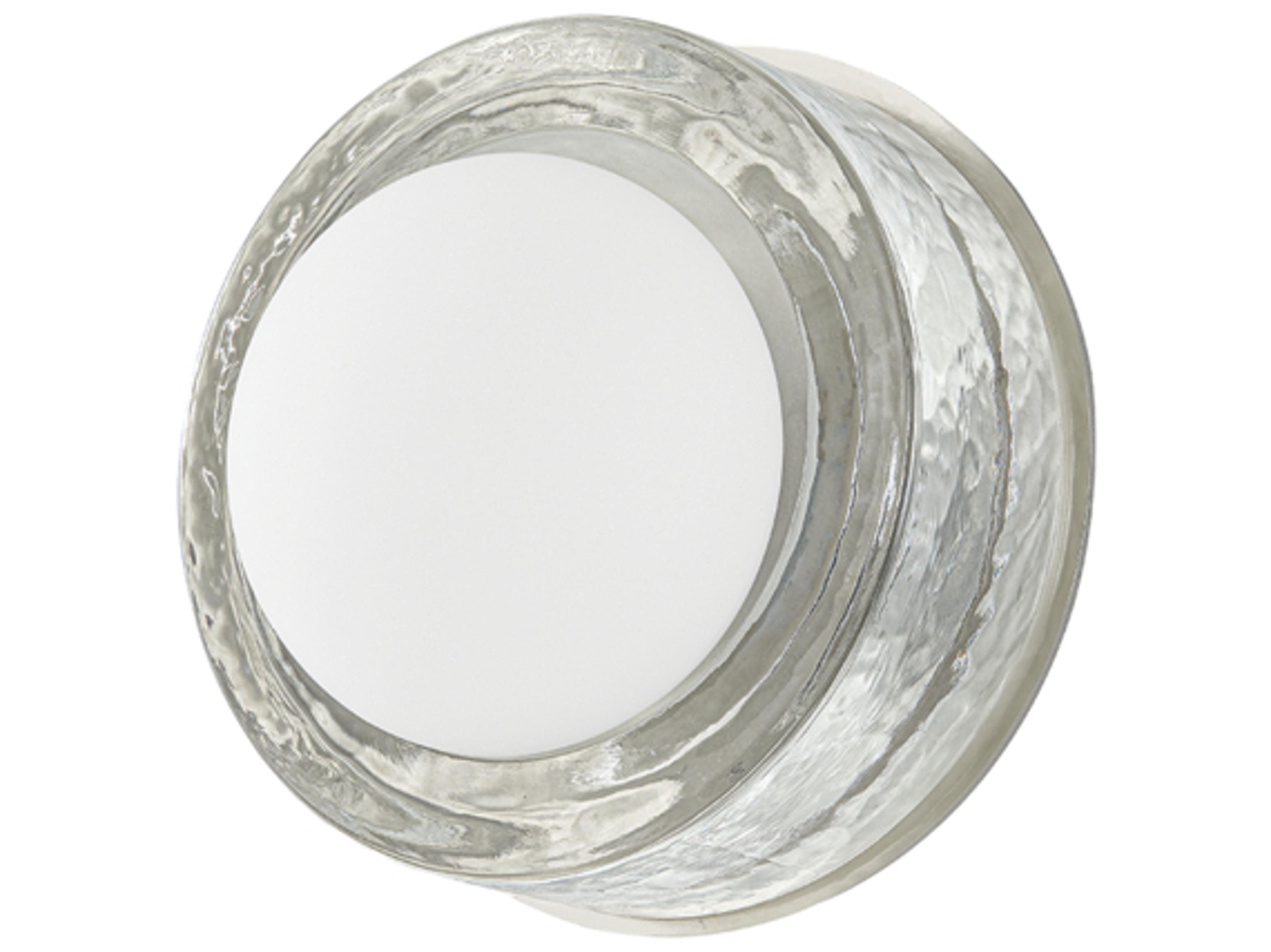 Hudson Valley Mackay 1-Light Polished Nickel Glass LED Wall Sconce