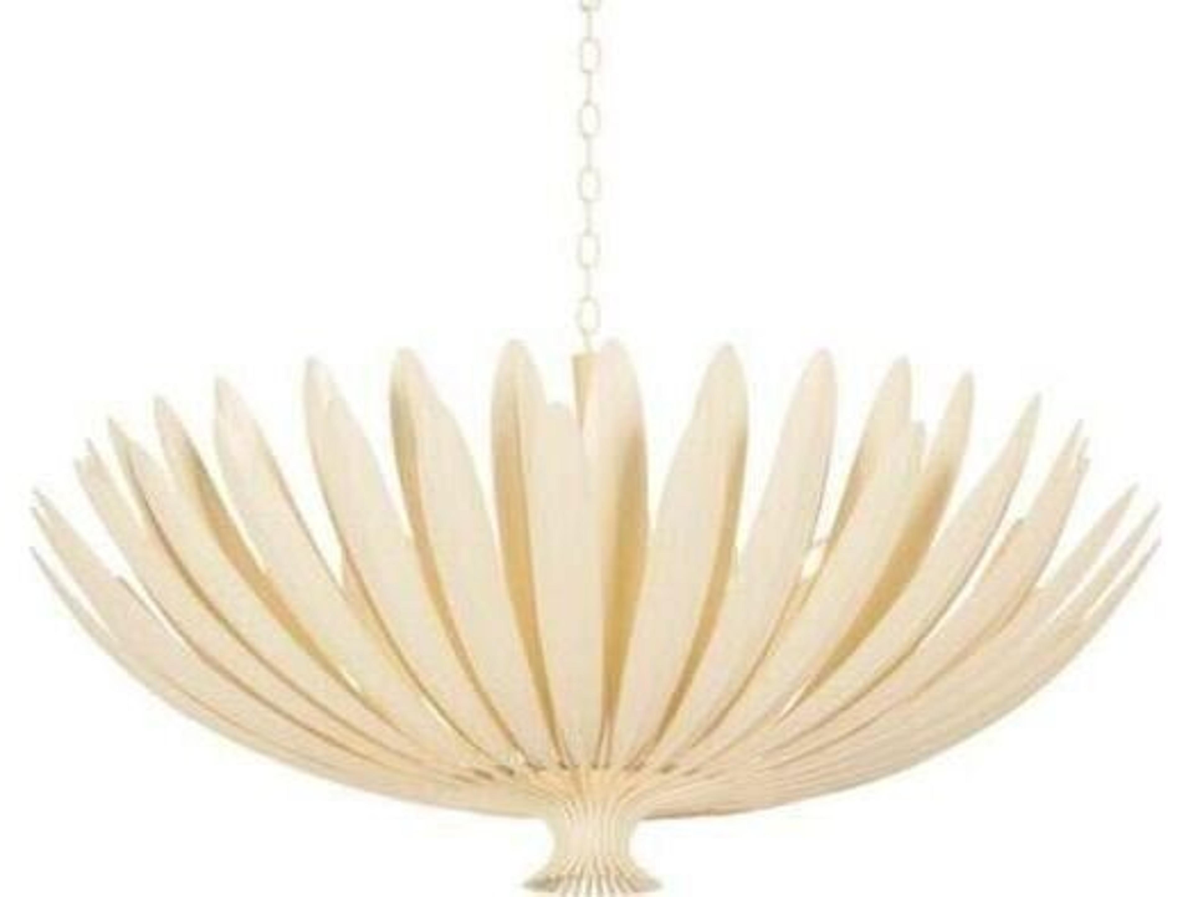 Hudson Valley Whitfield 12-Light Cream Plaster Off White Traditional Bowl Pendant