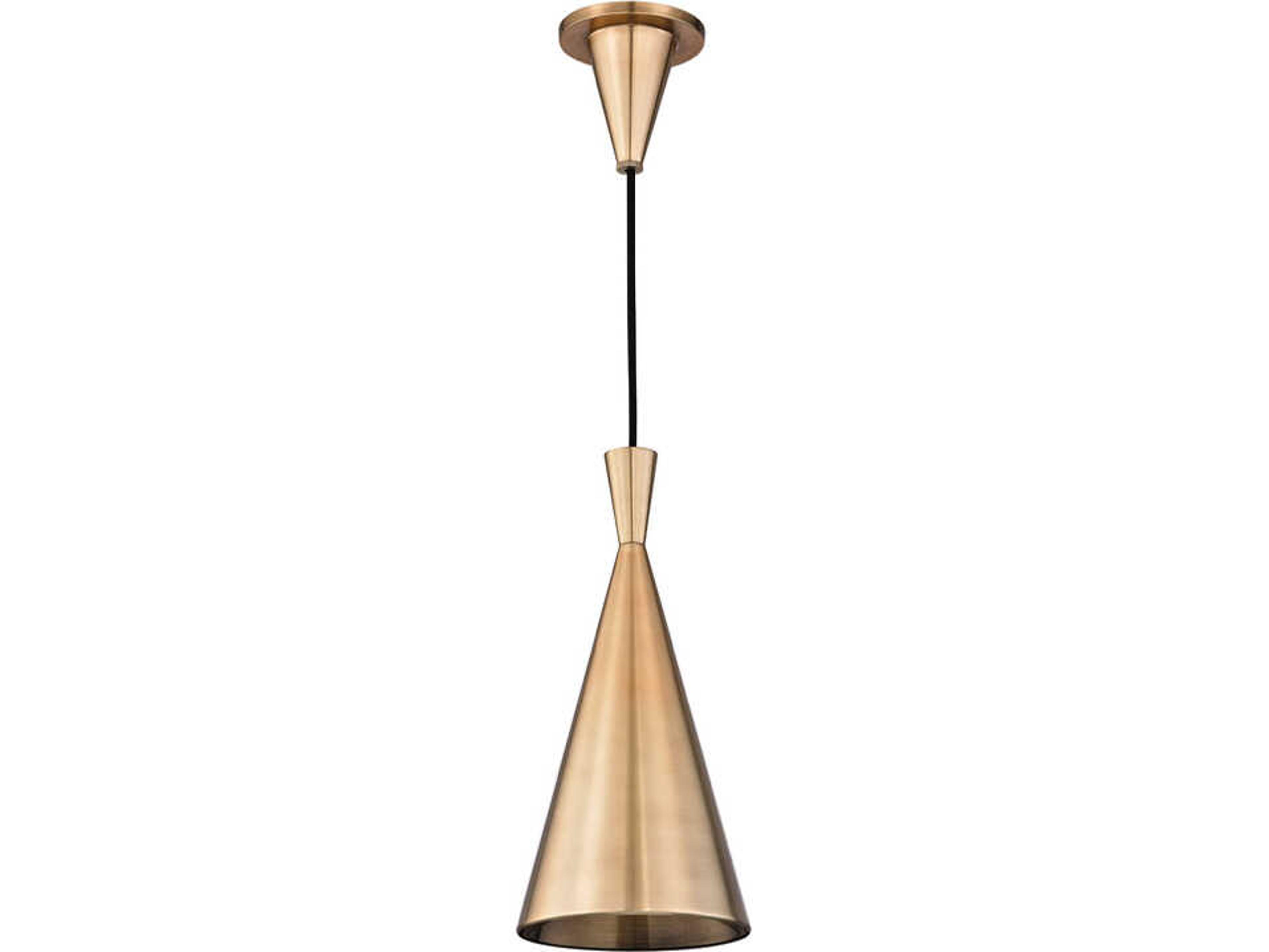 Hudson Valley Ovid 1-Light Aged Brass Mini Pendant