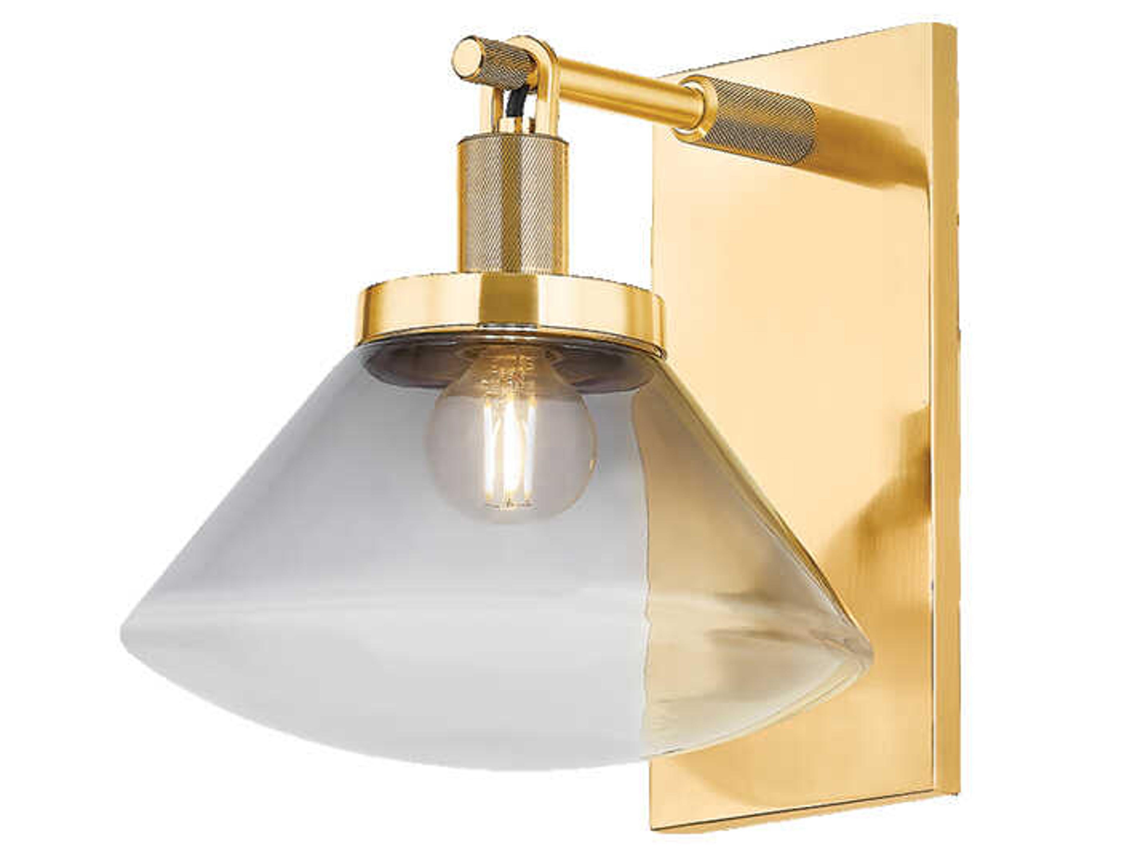 Hudson Valley Mendon 1-Light Aged Brass Wall Sconce