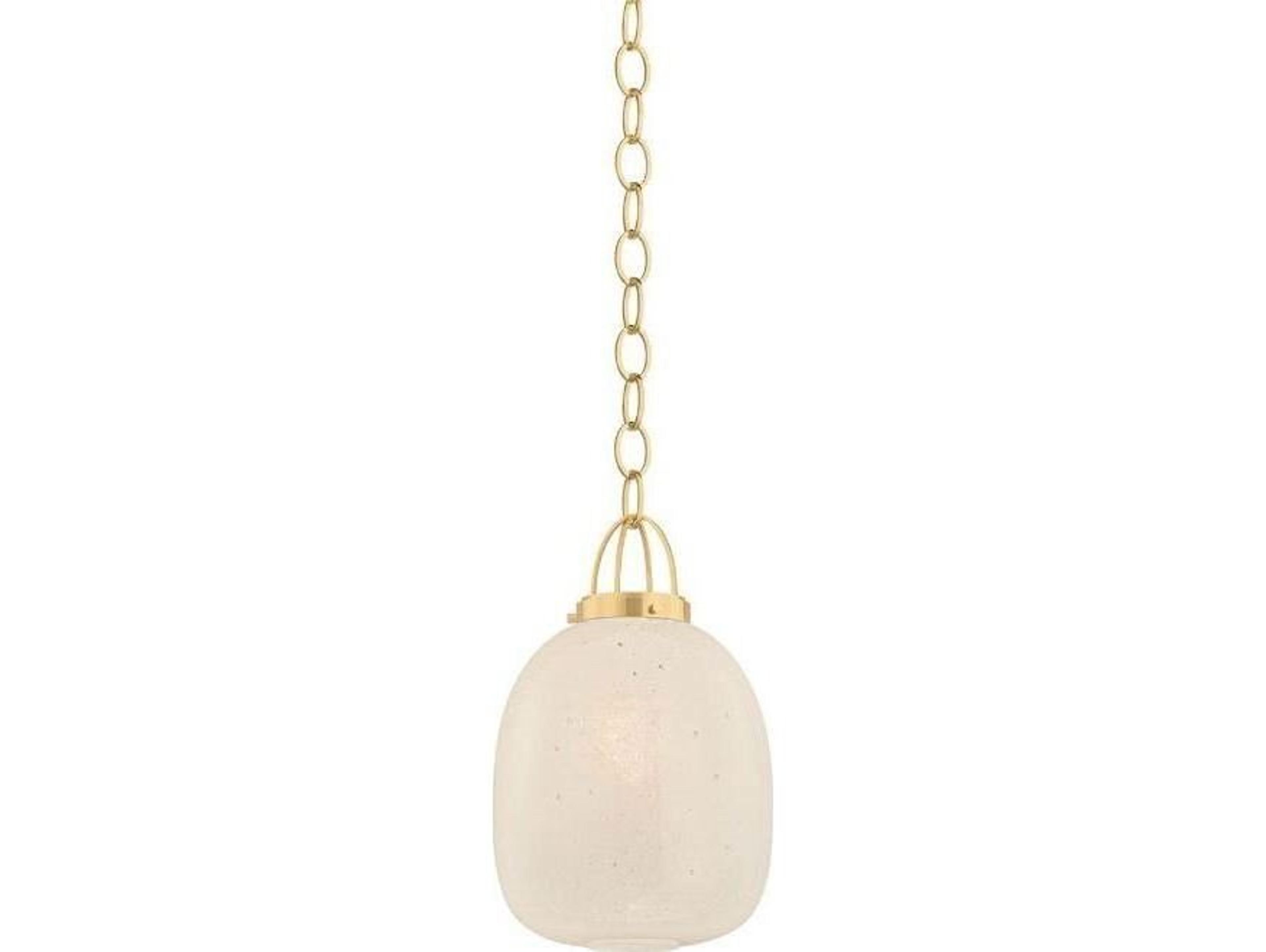 Enosburg 1-Light Aged Brass Round Pendant