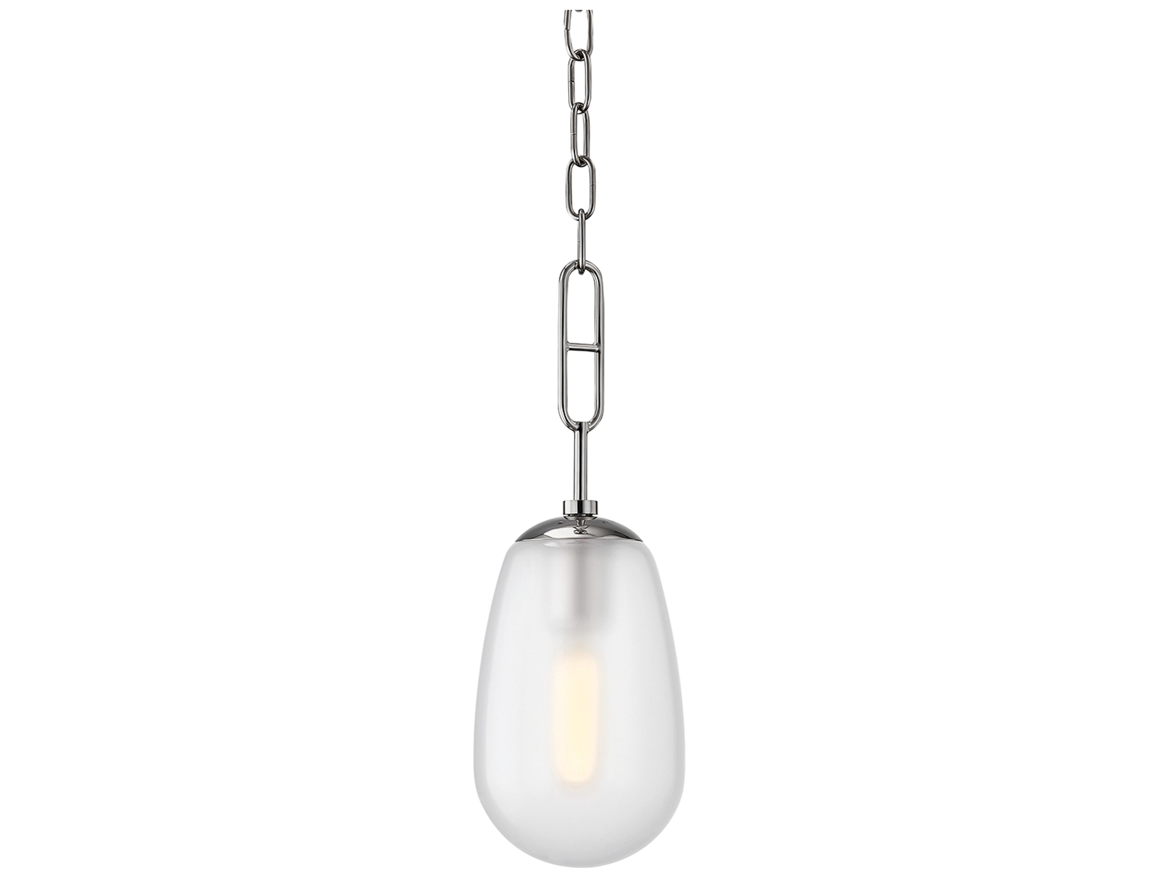 Hudson Valley Bruckner 1-Light Polished Nickel Mini Pendant