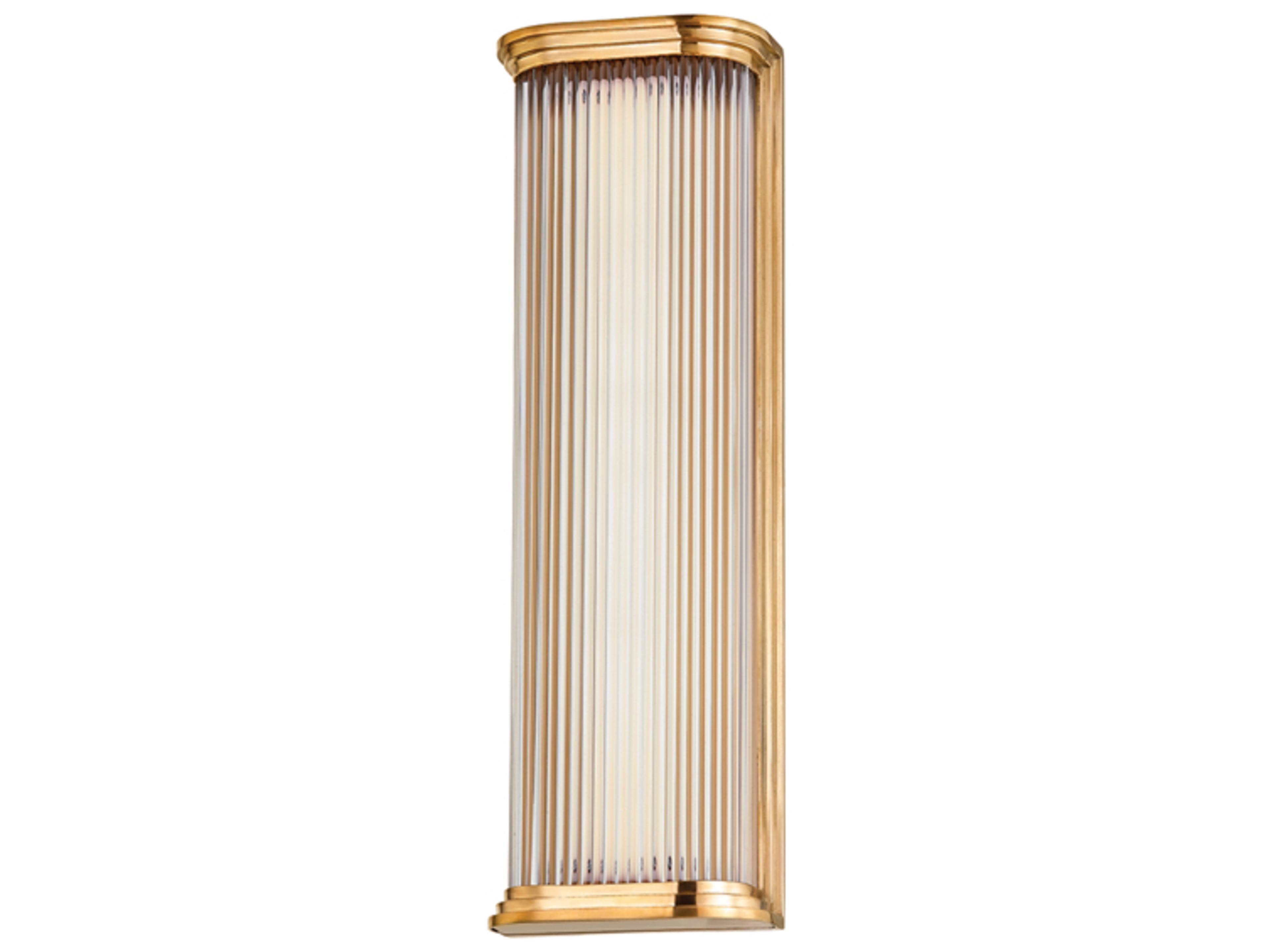 Newburgh 1-Light Aged Brass Glass LED Wall Sconce