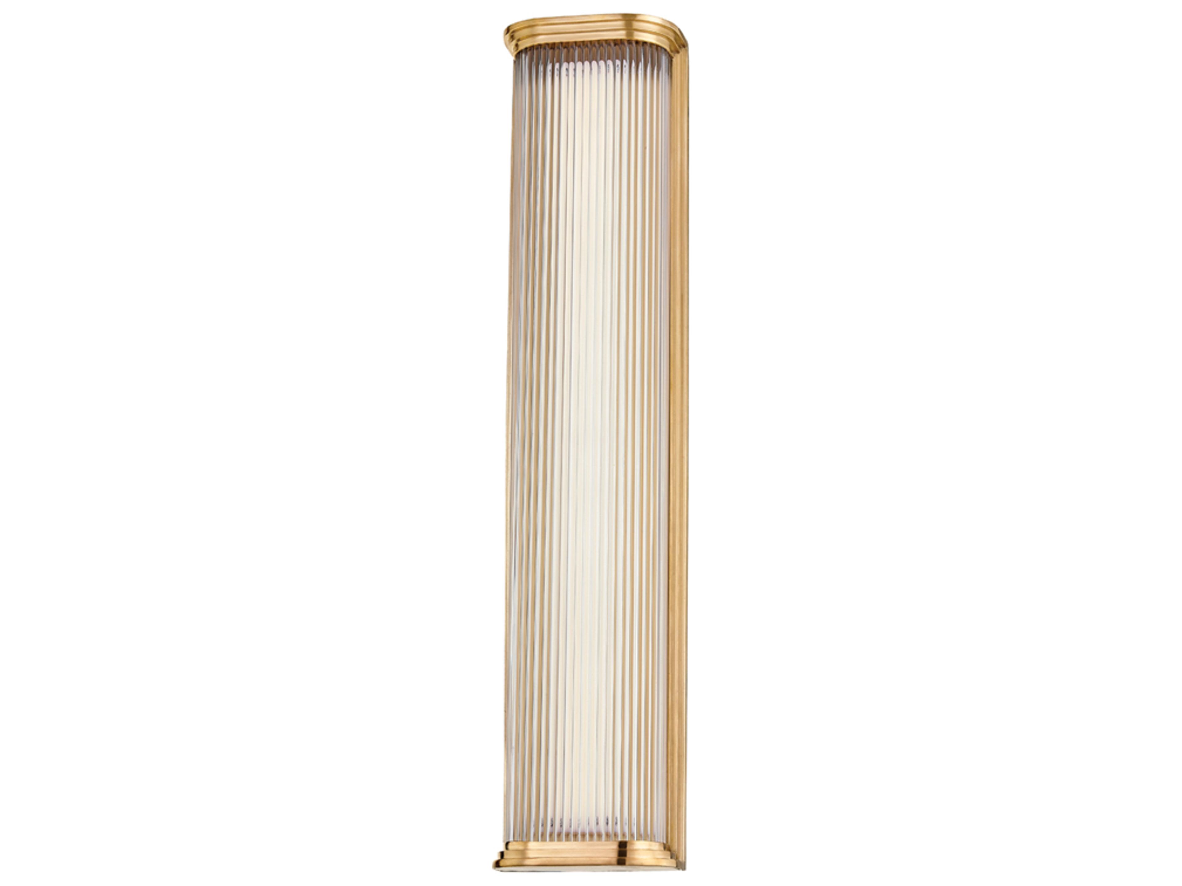 Hudson Valley Newburgh 1-Light Aged Brass Glass LED Wall Sconce