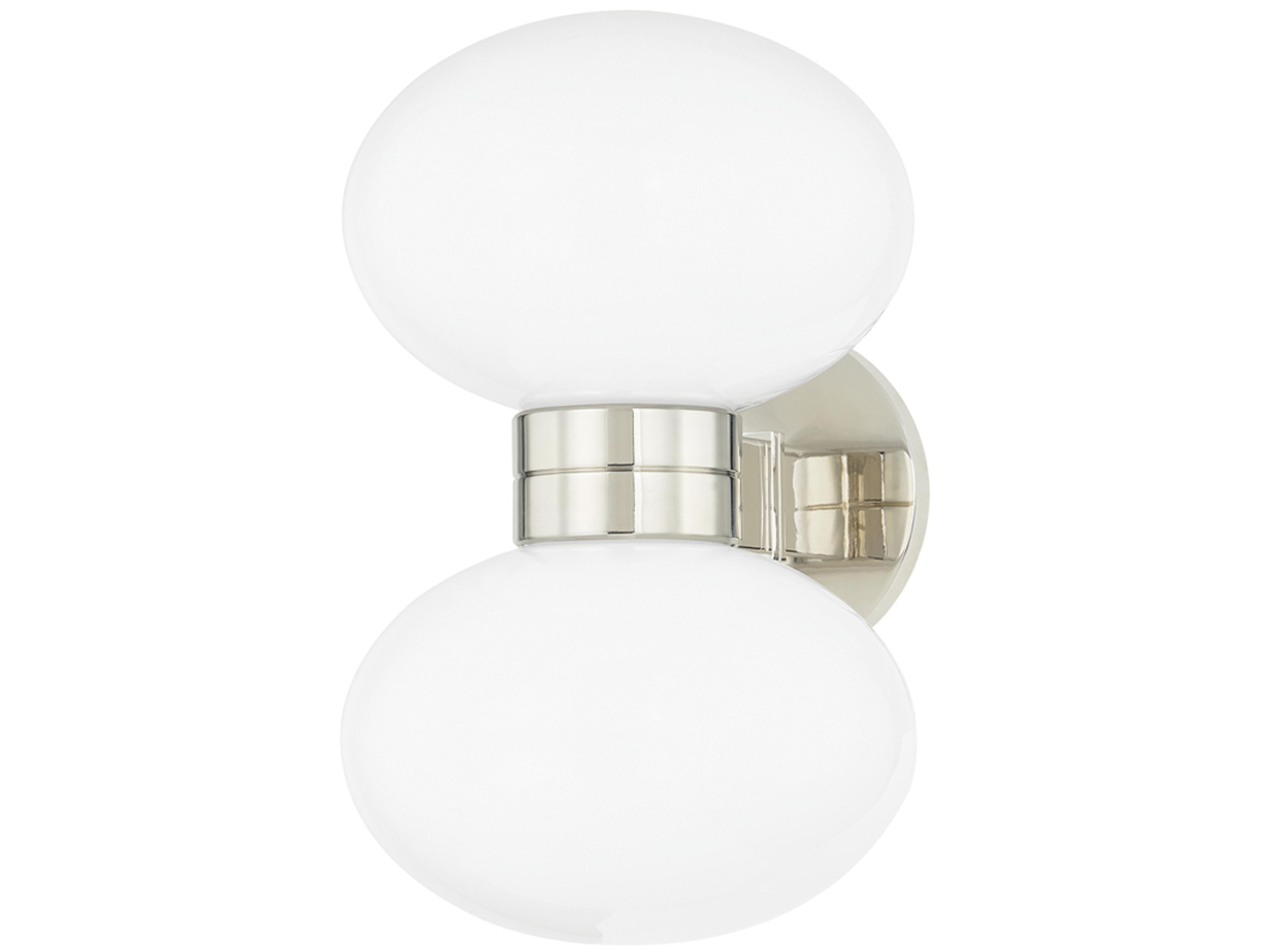 Otsego 2-Light Polished Nickel Wall Sconce
