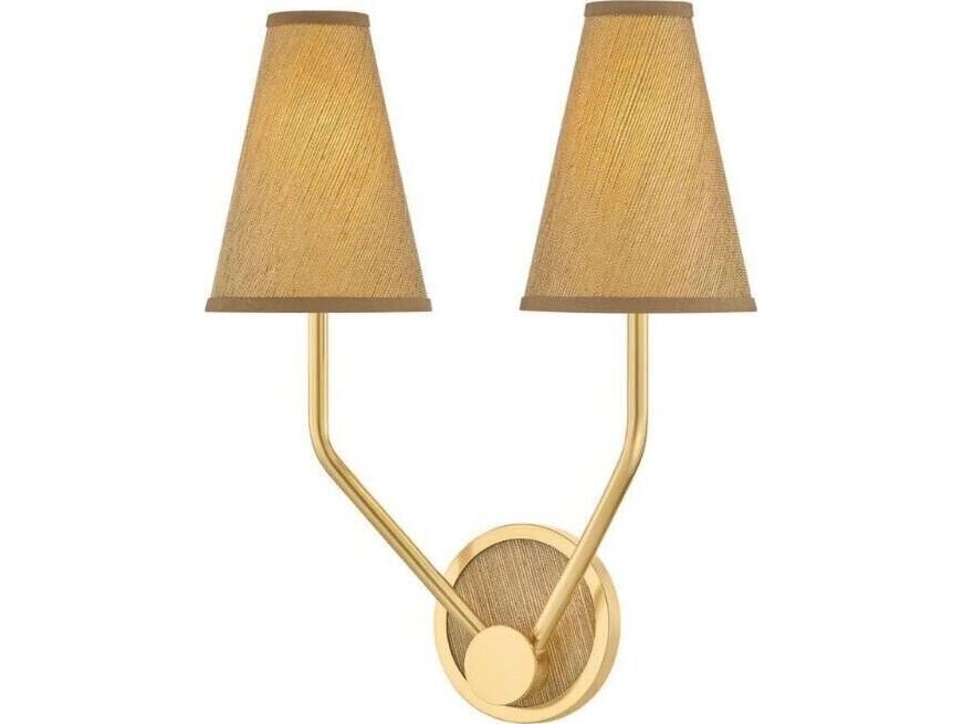 Buskirk 2-Light Aged Brass Wall Sconce