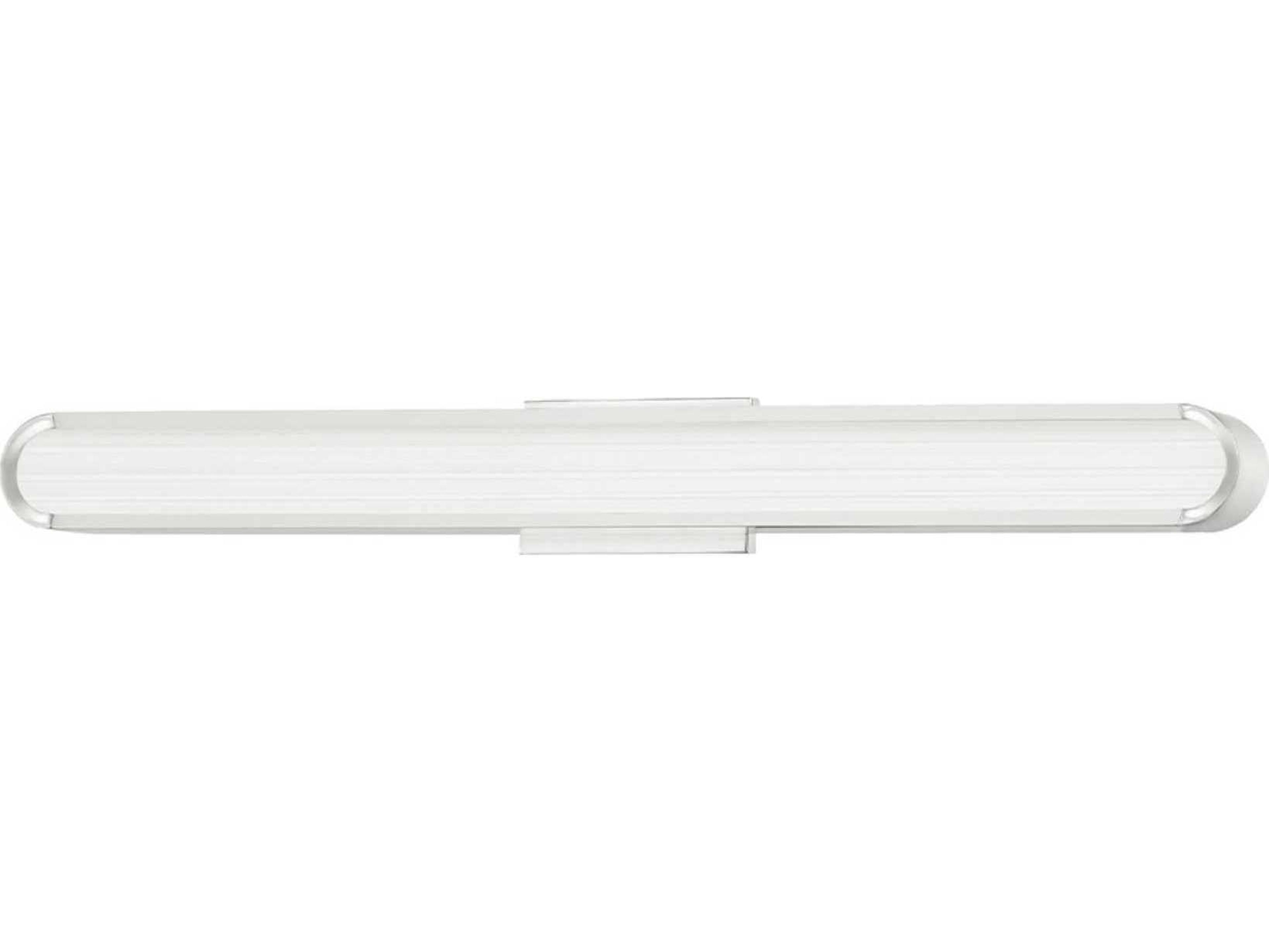 Hudson Valley Starkey 1-Light Polished Nickel Clear Glass LED Vanity Light