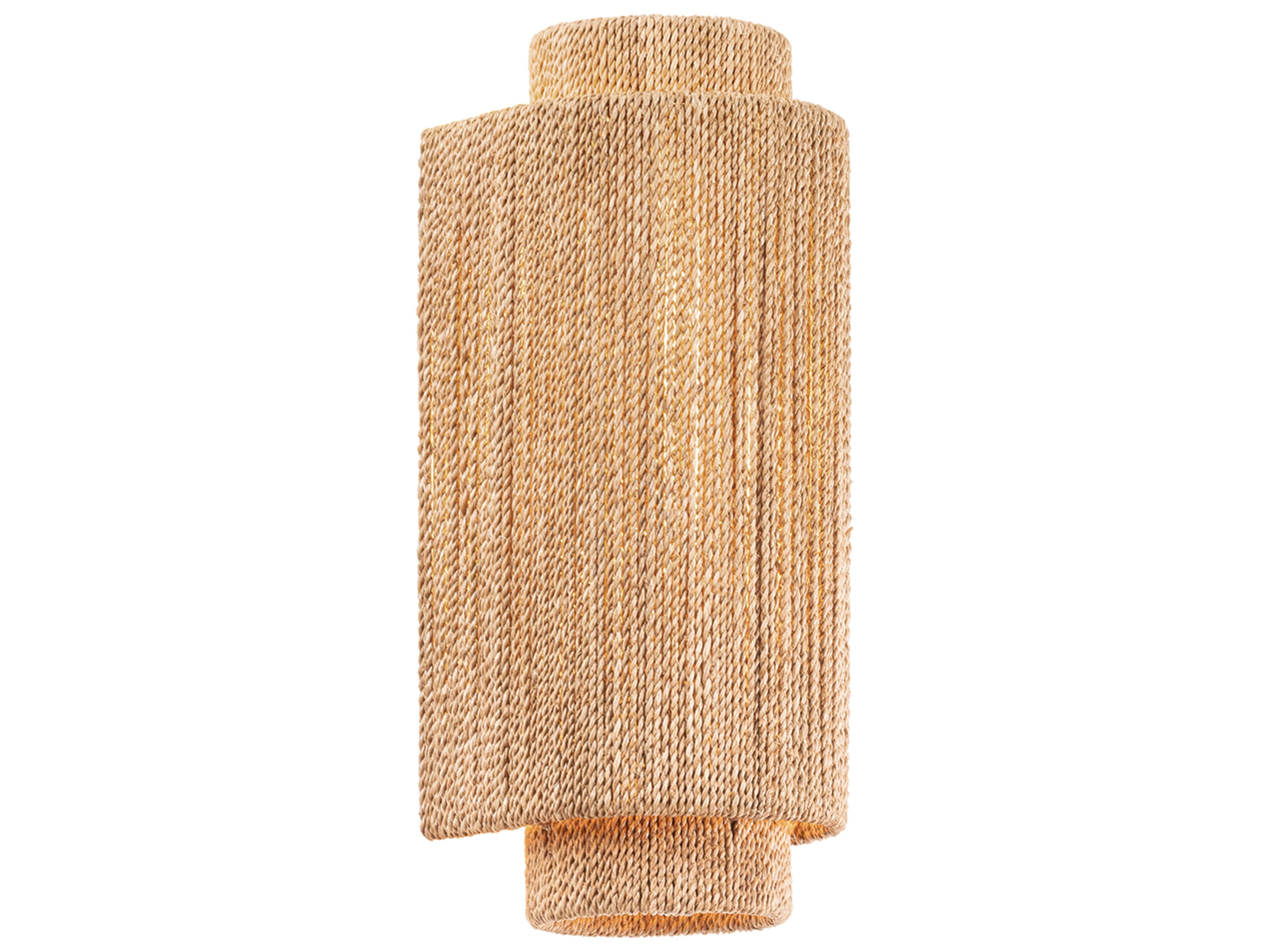 Hudson Valley Metuchen 1-Light Vintage Gold Leaf Brown Wall Sconce