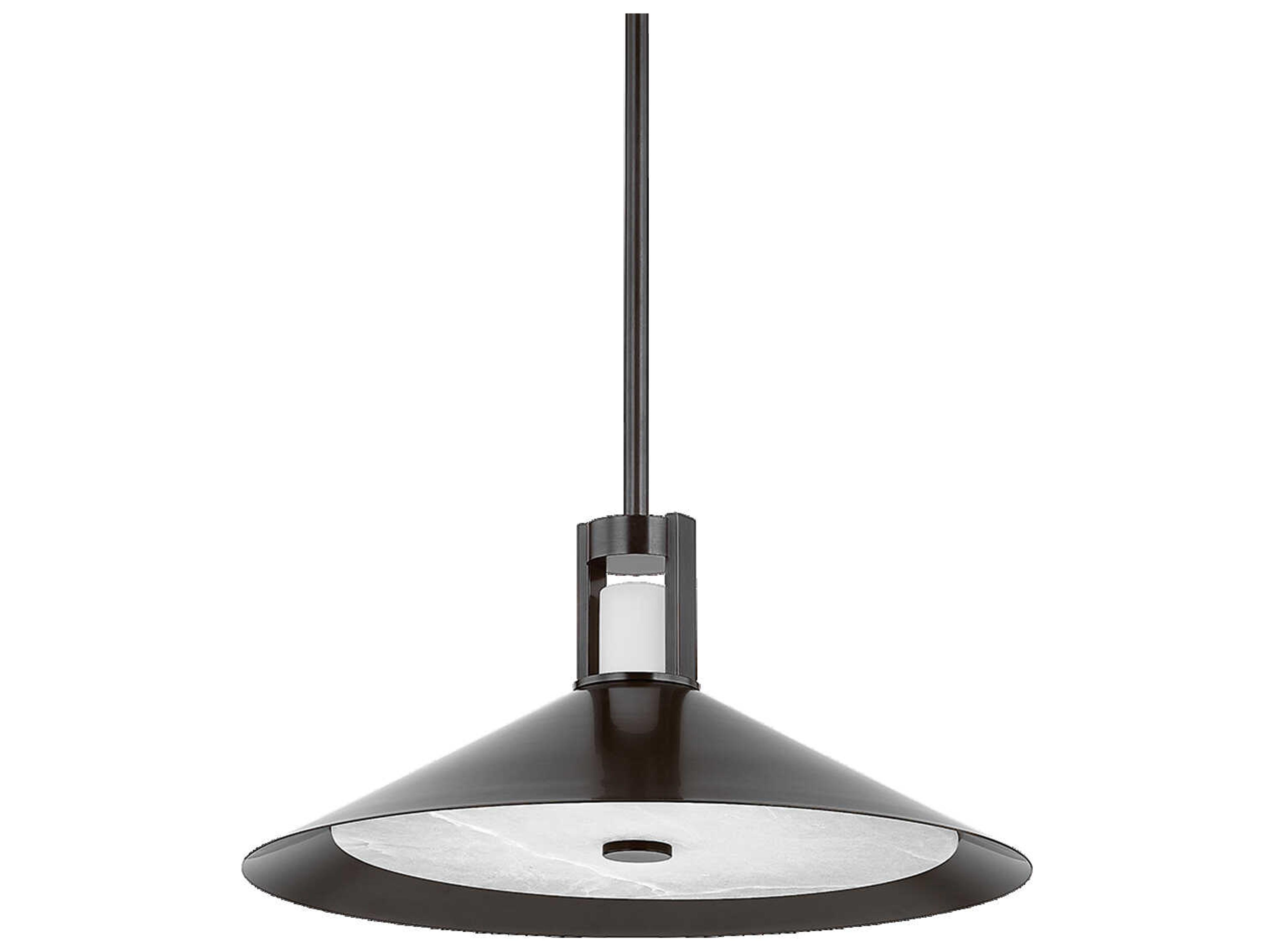 Hudson Valley Clermont 2-Light Distressed Bronze Pendant