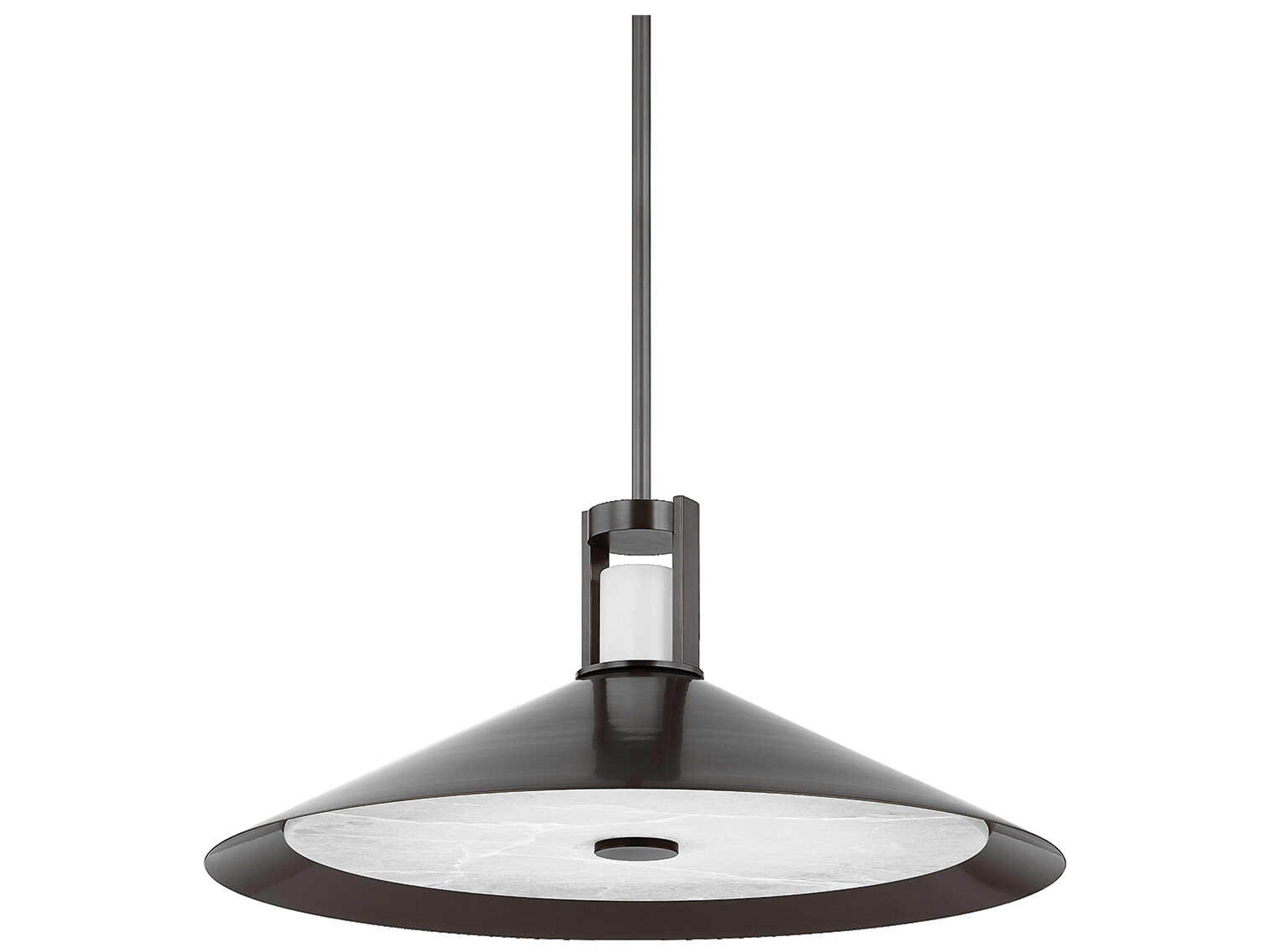 Hudson Valley Clermont 2-Light Distressed Bronze Pendant