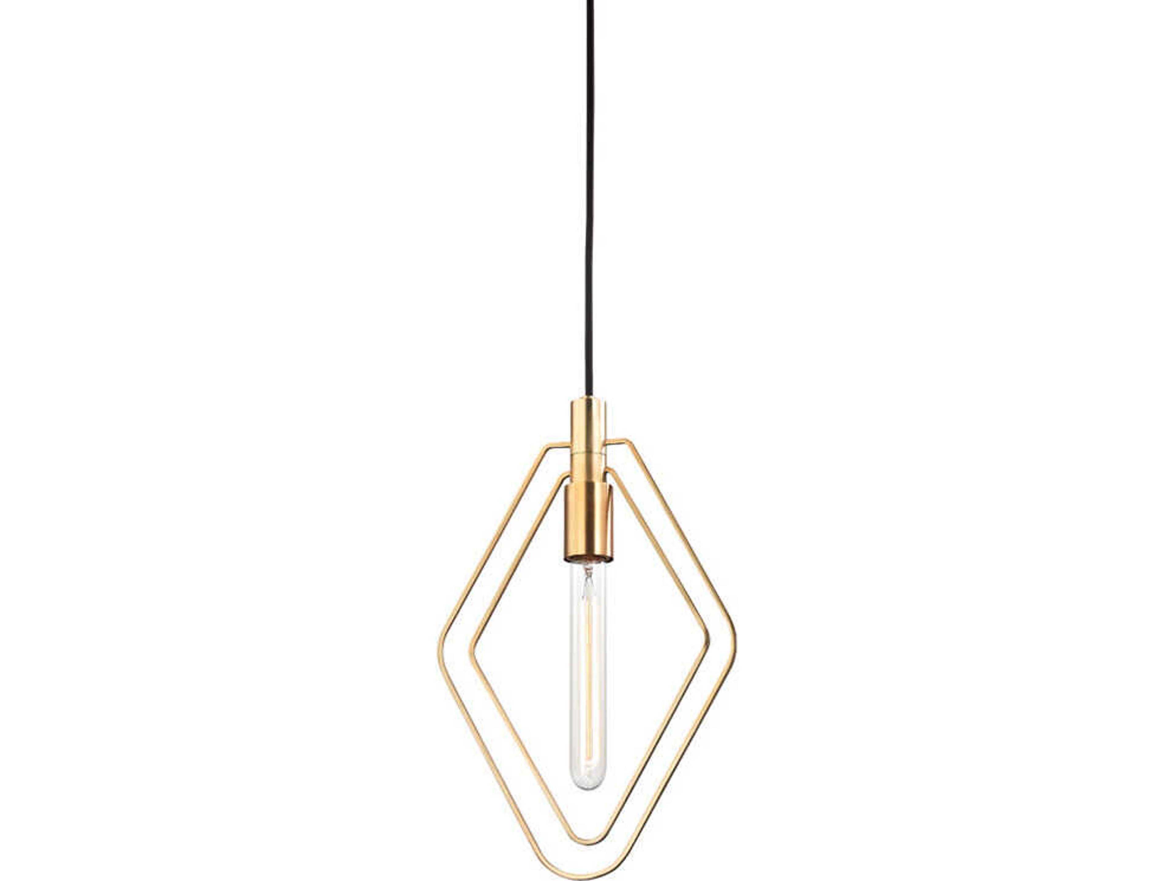Hudson Valley Masonville 1-Light Aged Brass Mini Pendant