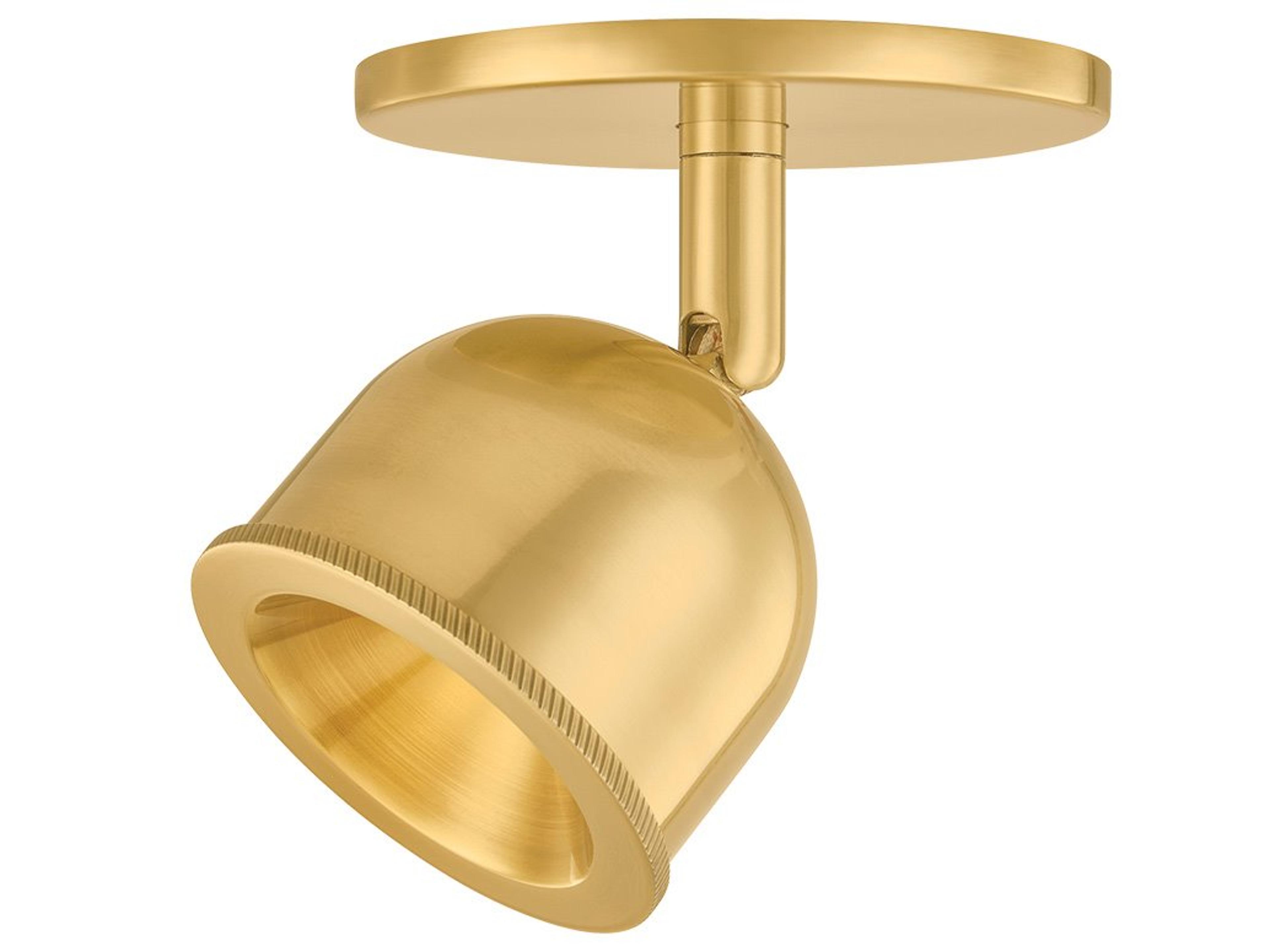 Hudson Valley Tuthill 1-Light Aged Brass Dome Flush Mount