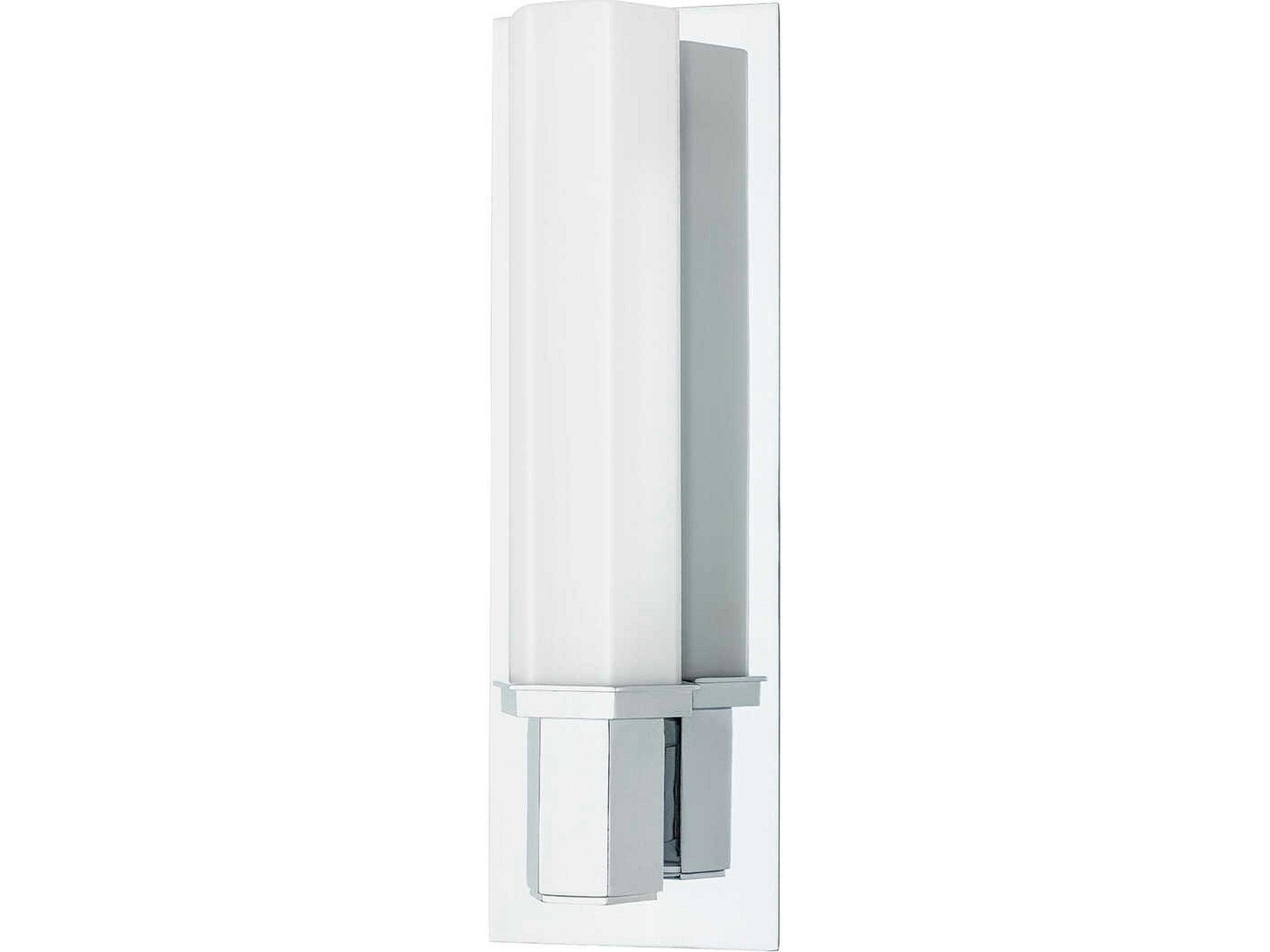 Hudson Valley Walton 1-Light Polished Chrome Glass Wall Sconce