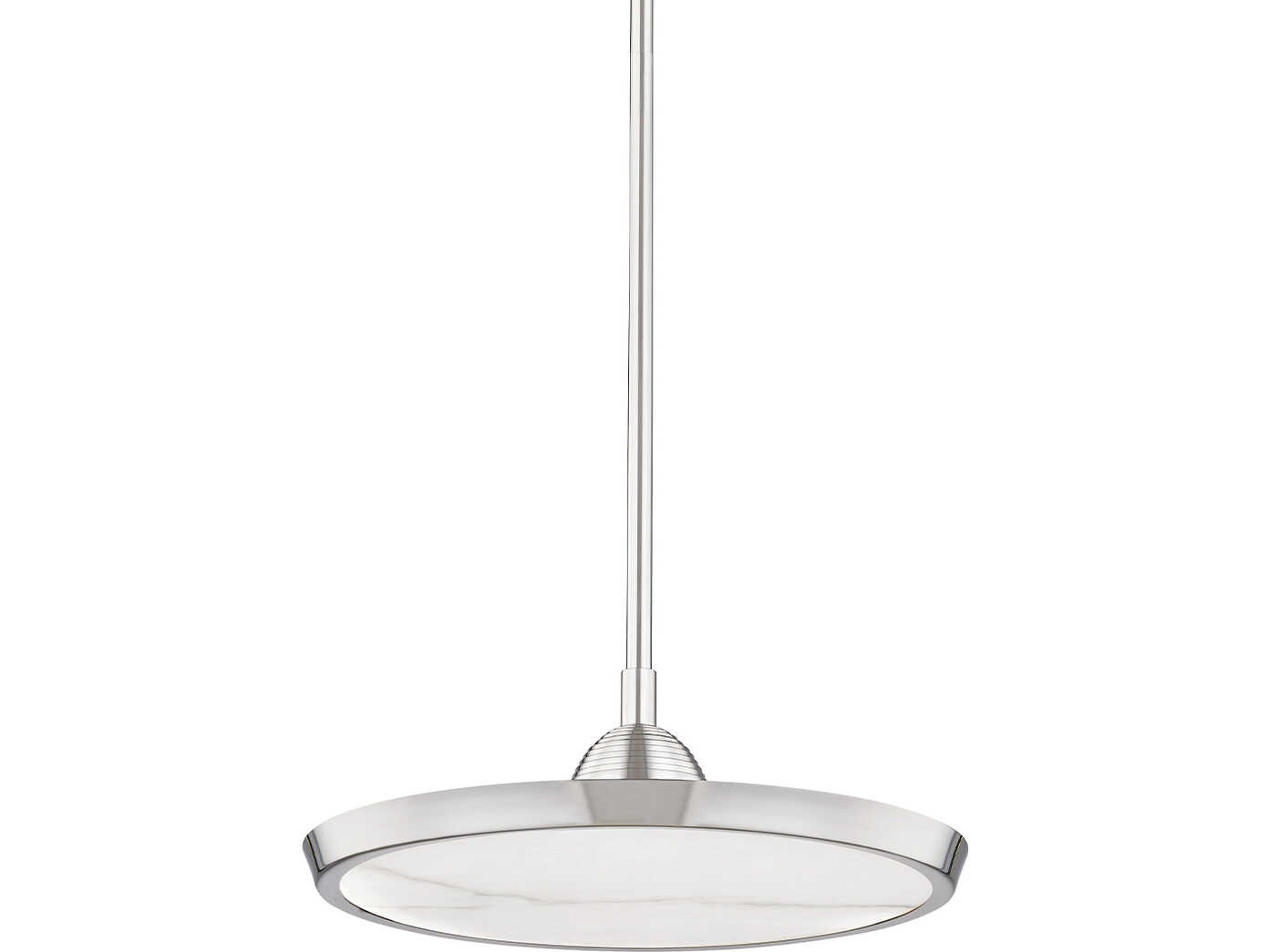 Hudson Valley Draper Polished Nickel LED Round Pendant