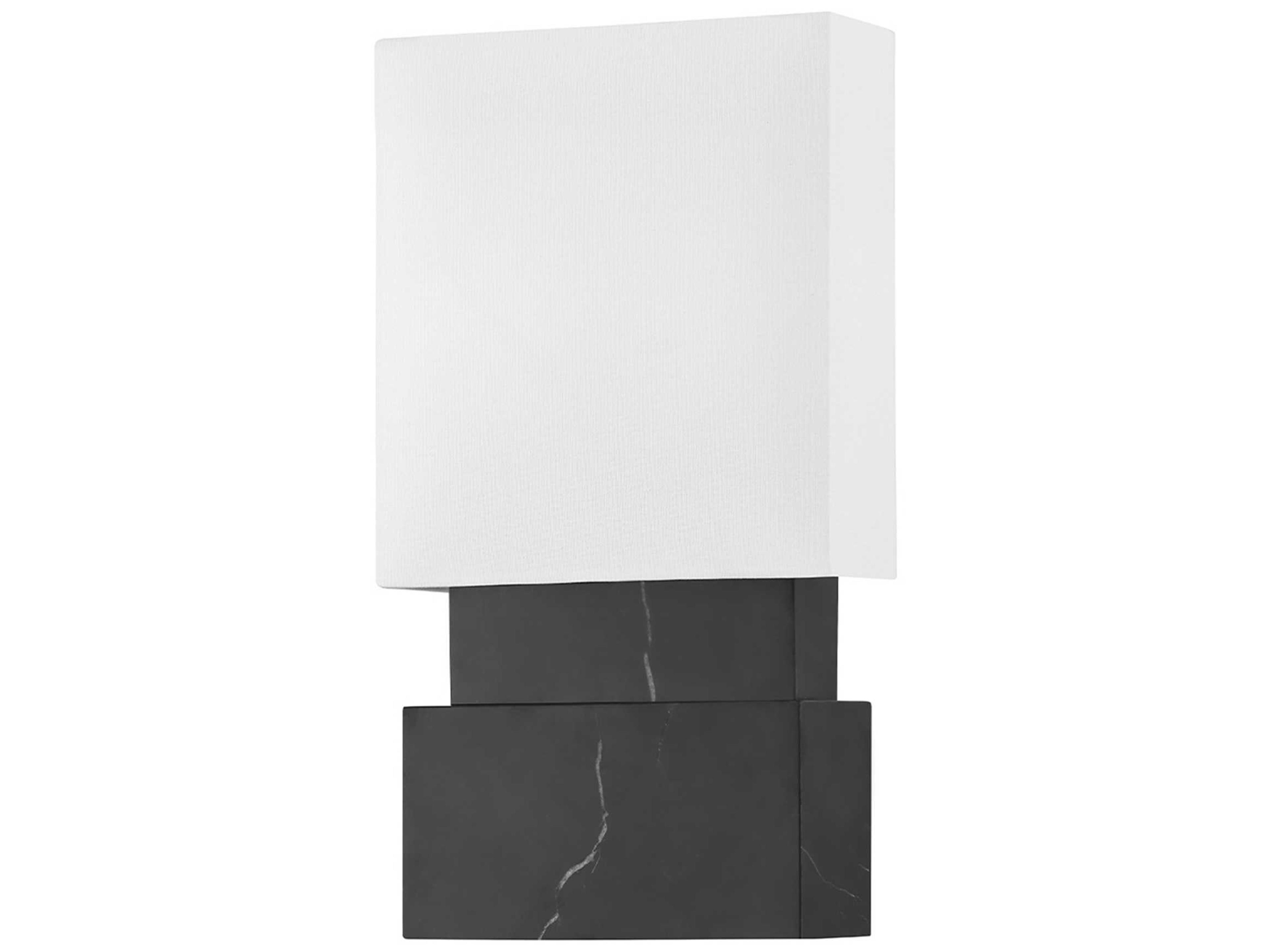Hudson Valley Haight 2-Light Black Marble LED Wall Sconce