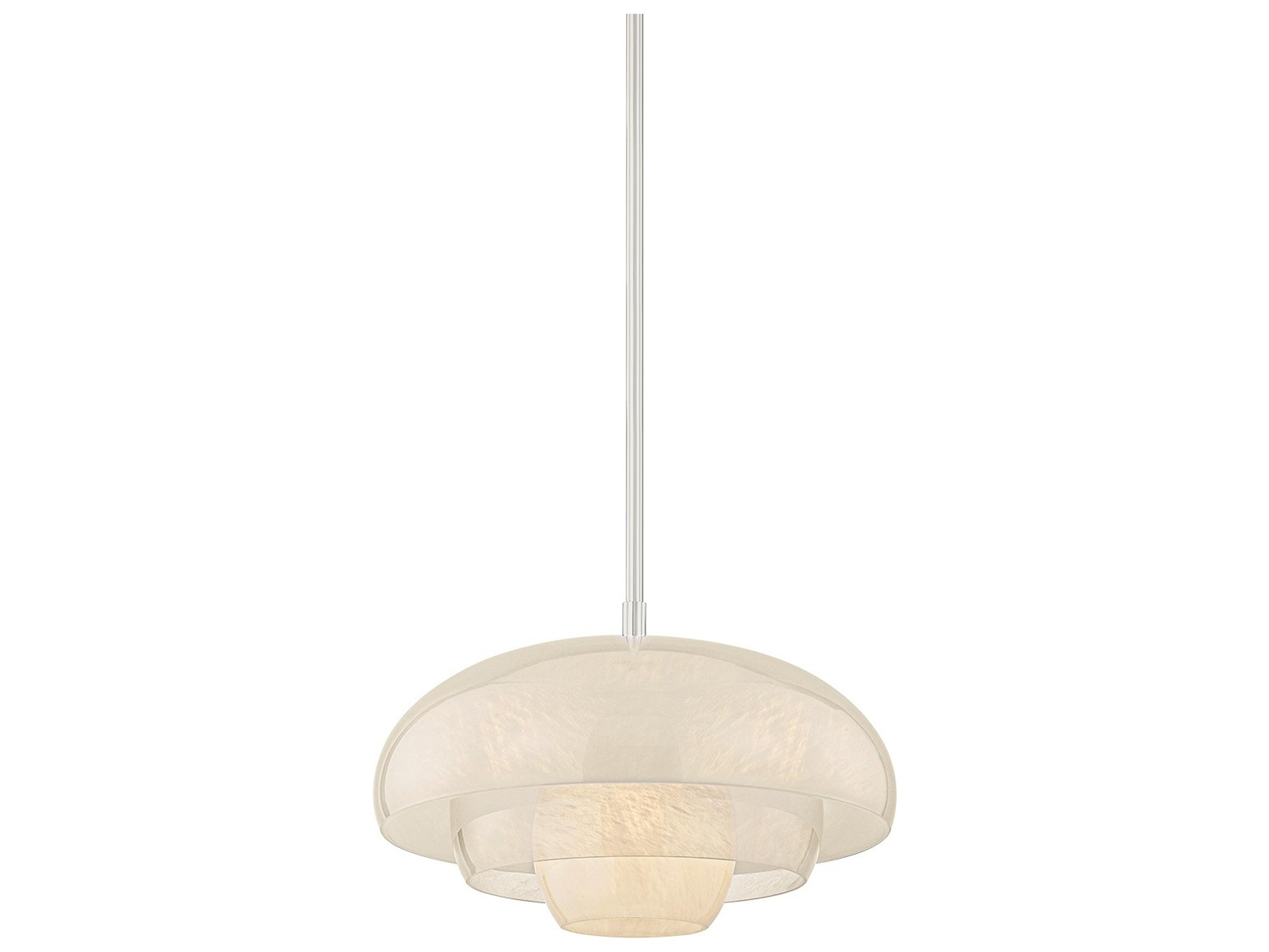Hudson Valley Auburndale 1-Light Polished Nickel Tiered Pendant