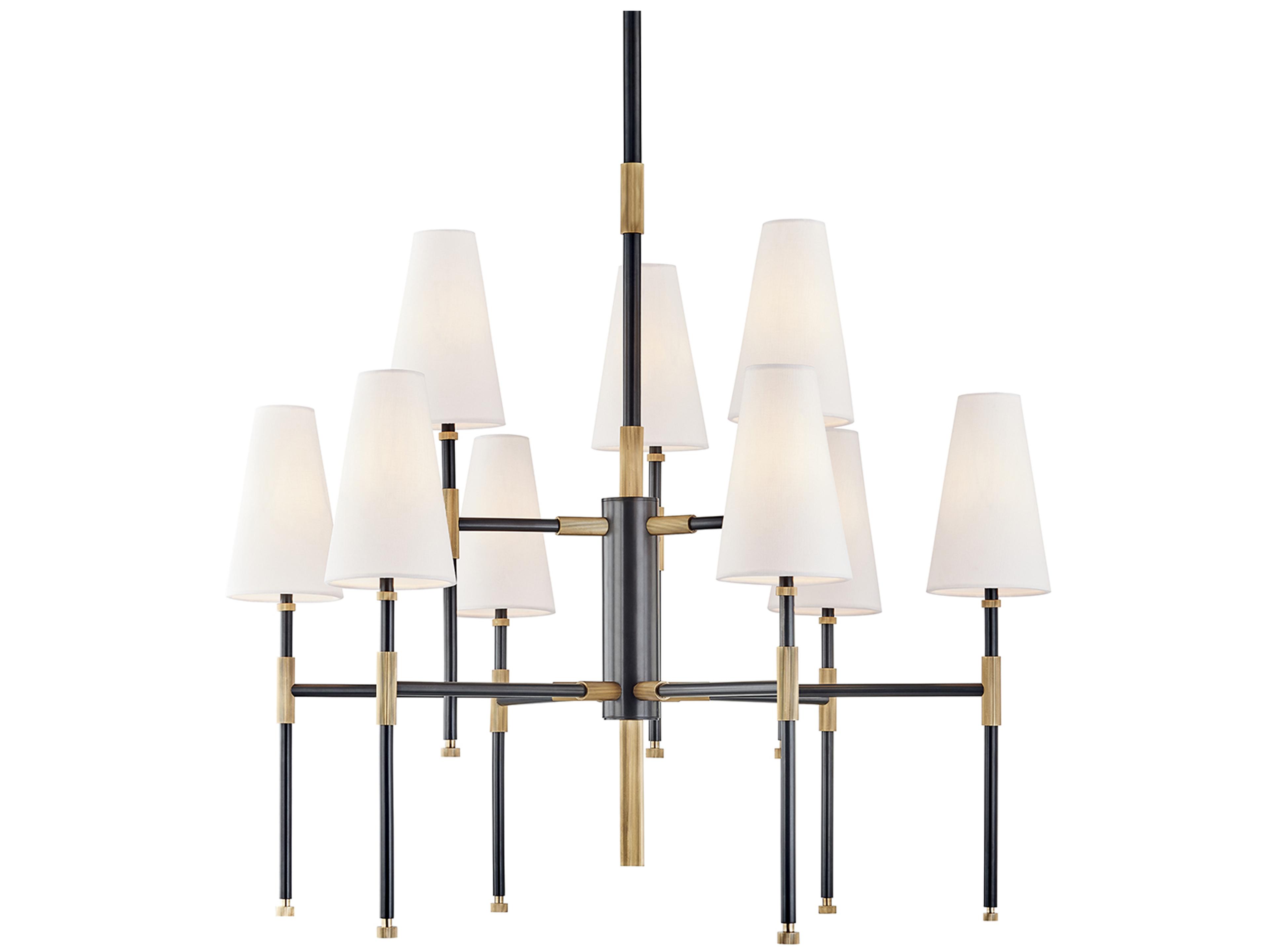 Hudson Valley Bowery 9-Light Aged Old Bronze Chandelier