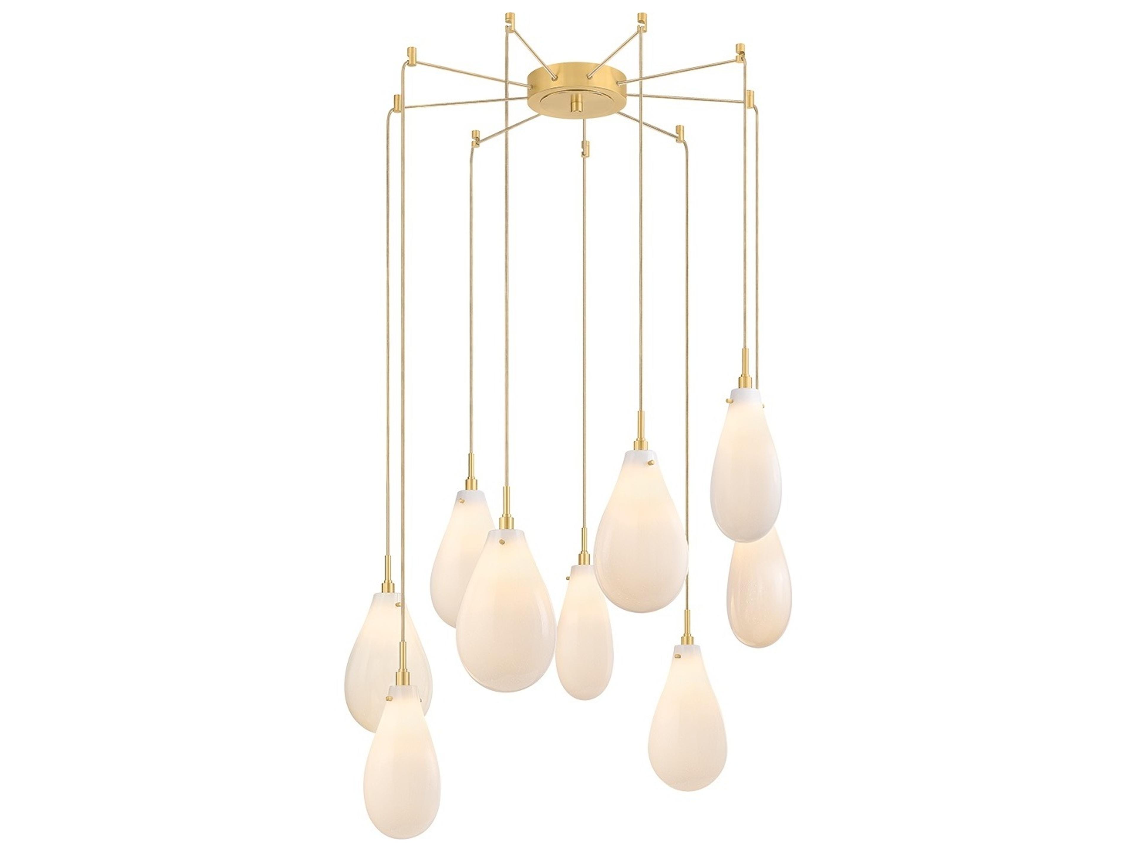 Ironwood 9-Light Aged Brass Chandelier