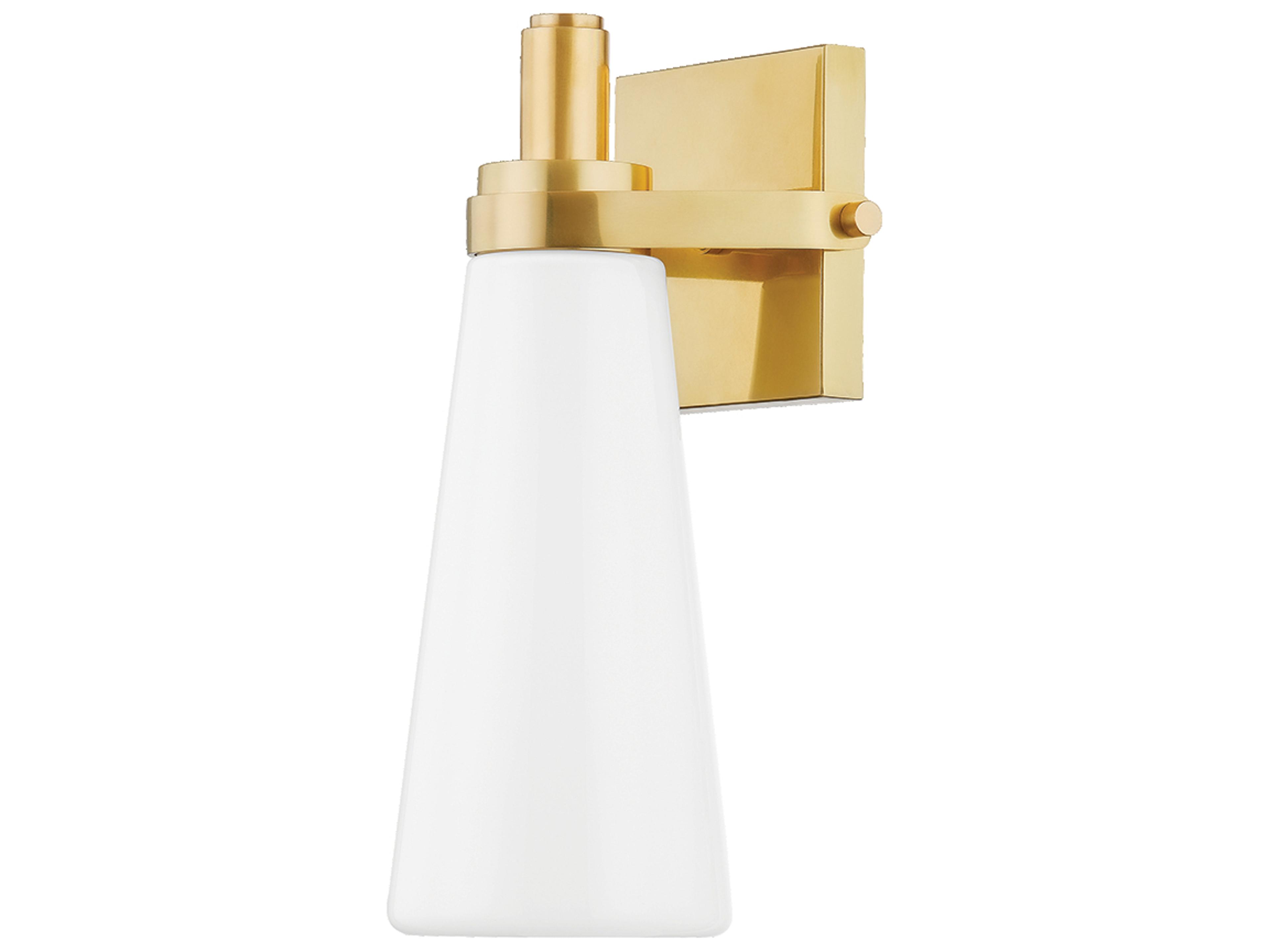 Hudson Valley Trude 1-Light Aged Brass Wall Sconce