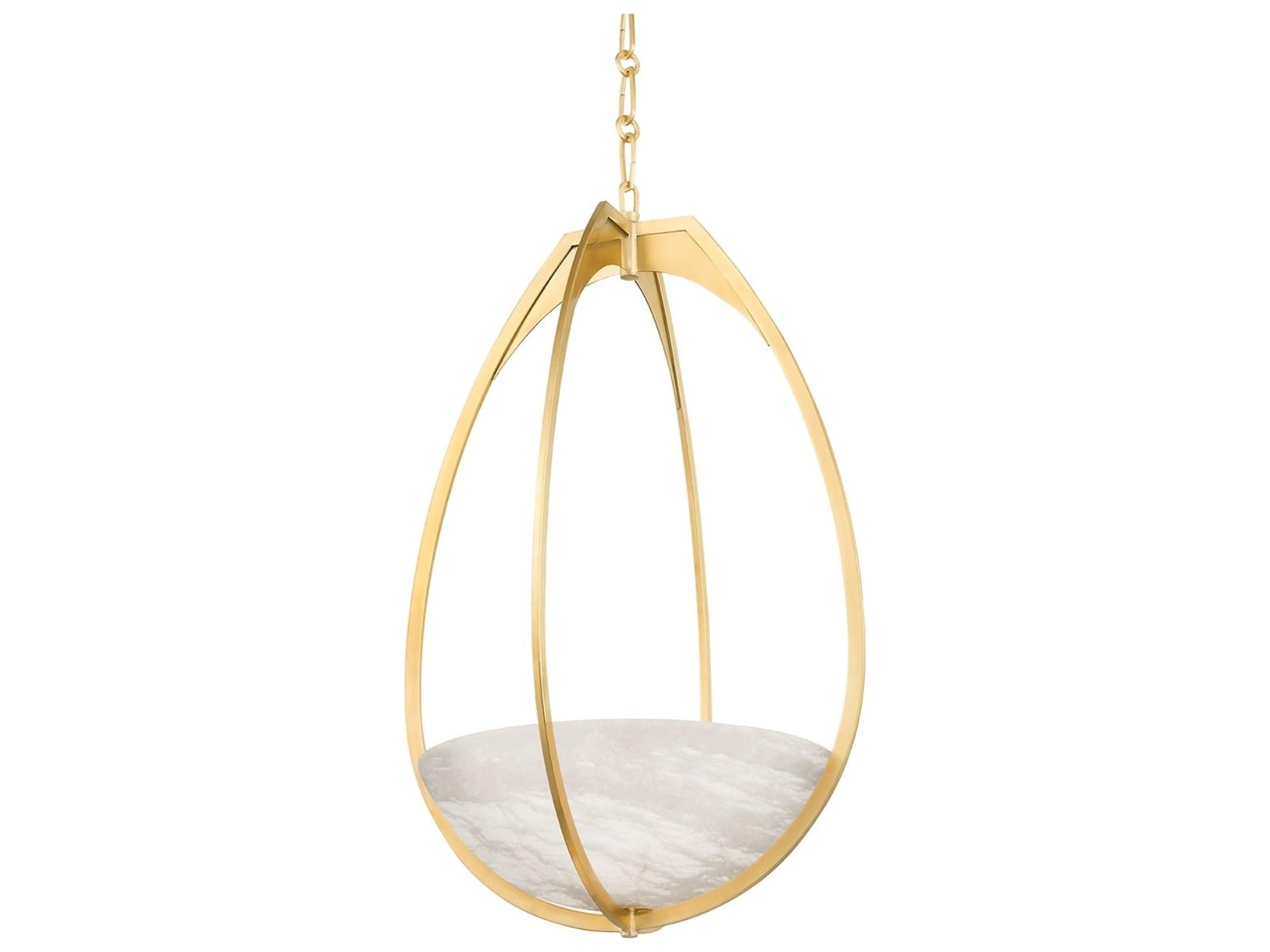 Hudson Valley Lloyd 1-Light Aged Brass LED Pendant