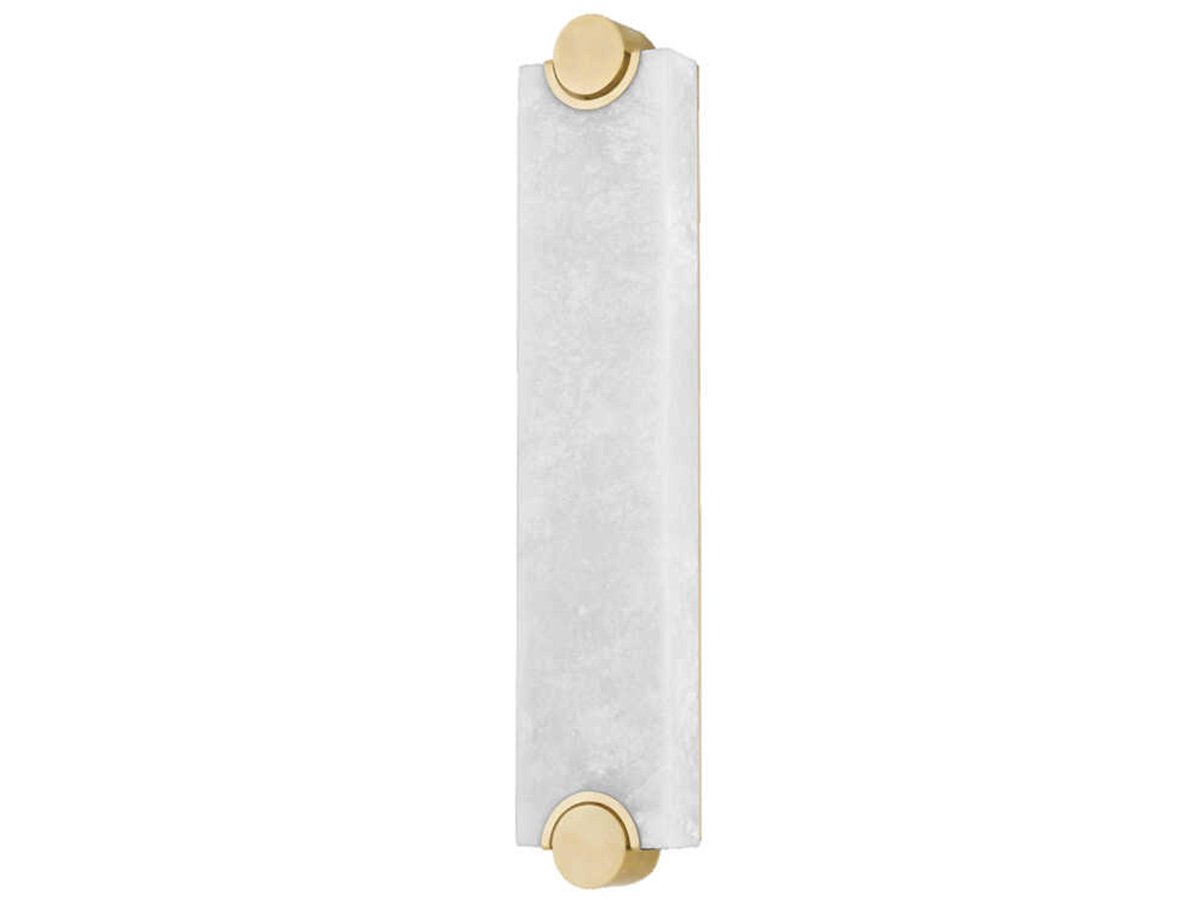 Hudson Valley Brant 1-Light Aged Brass Glass LED Wall Sconce