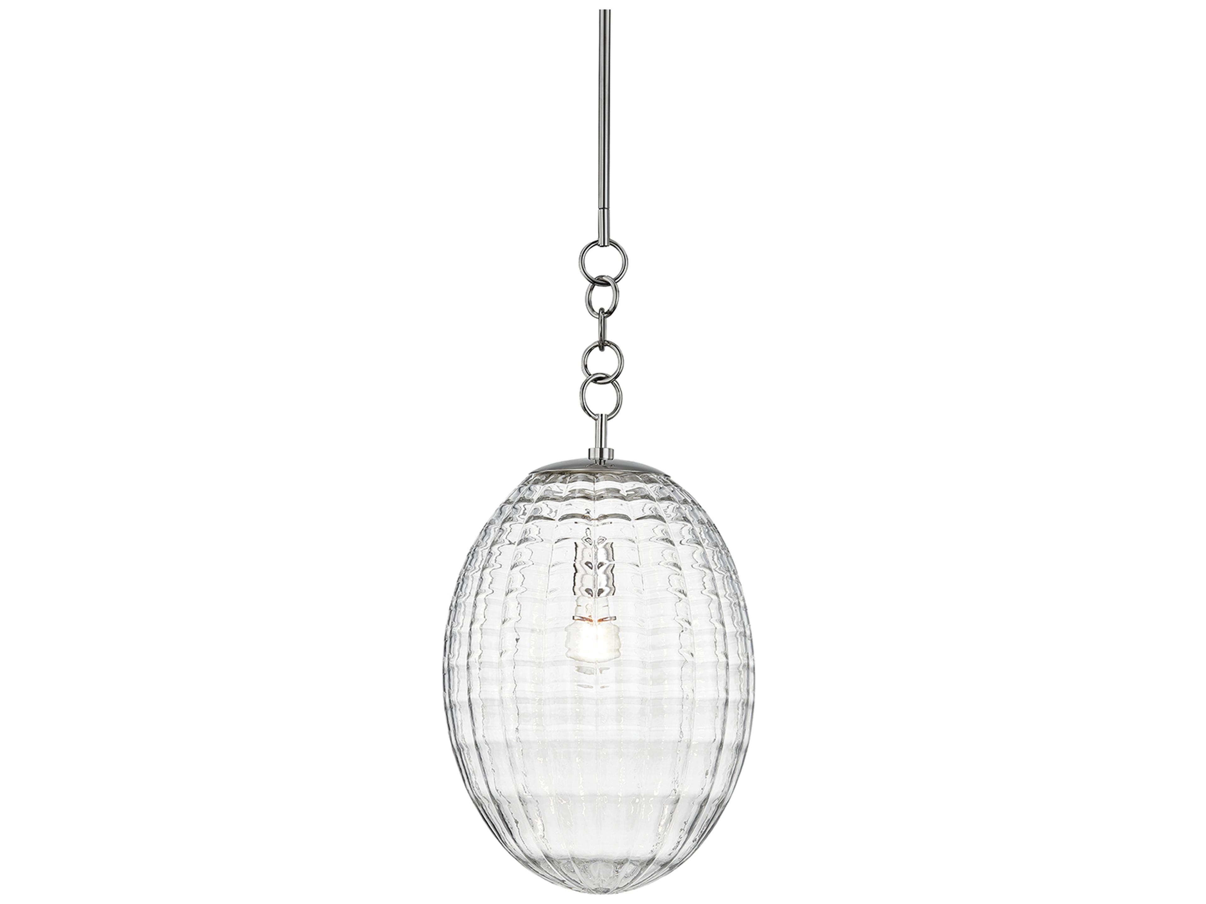 Venice 1-Light Polished Nickel Mini Pendant
