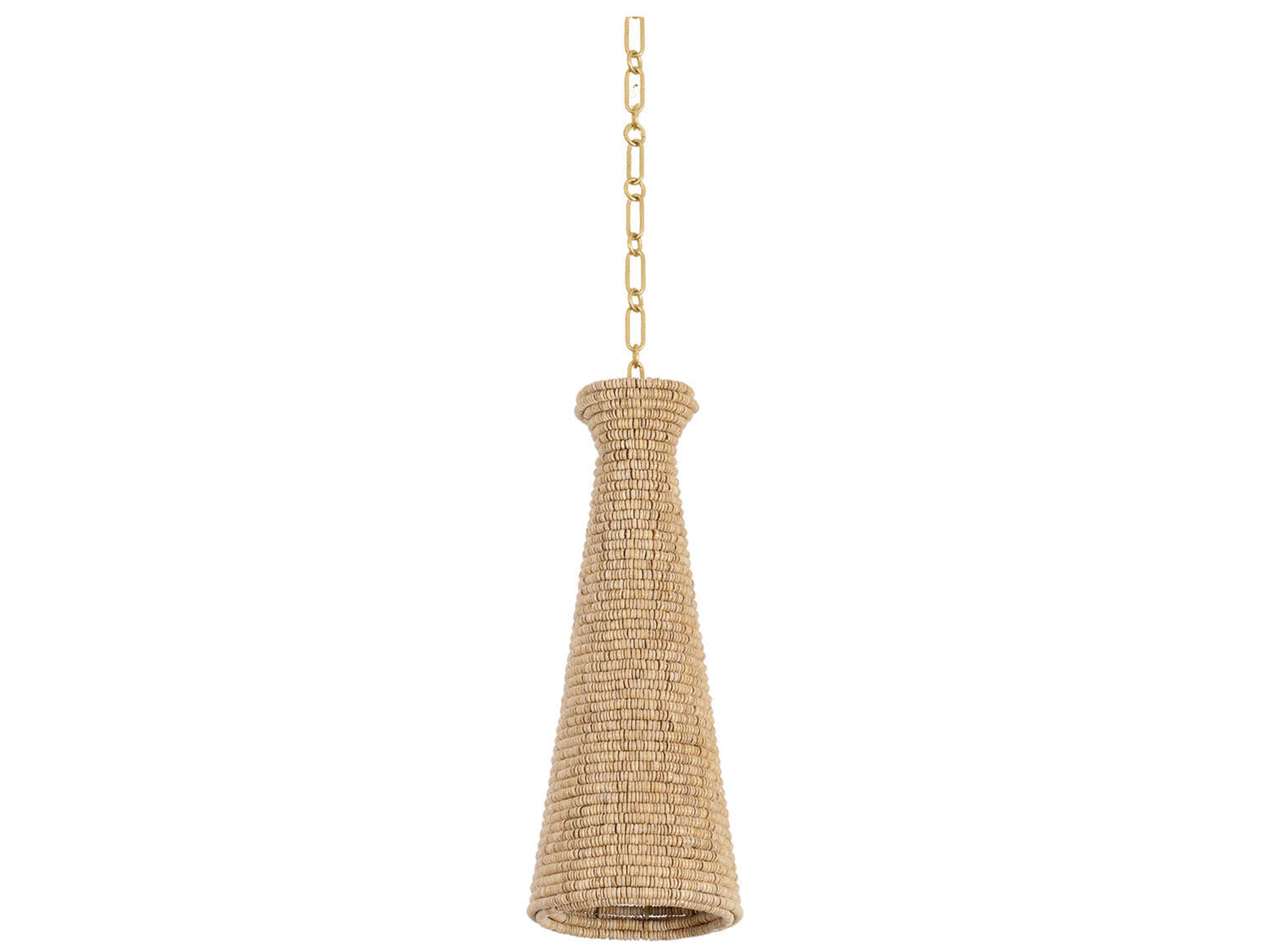 Tallman 1-Light Vintage Gold Leaf Mini Pendant