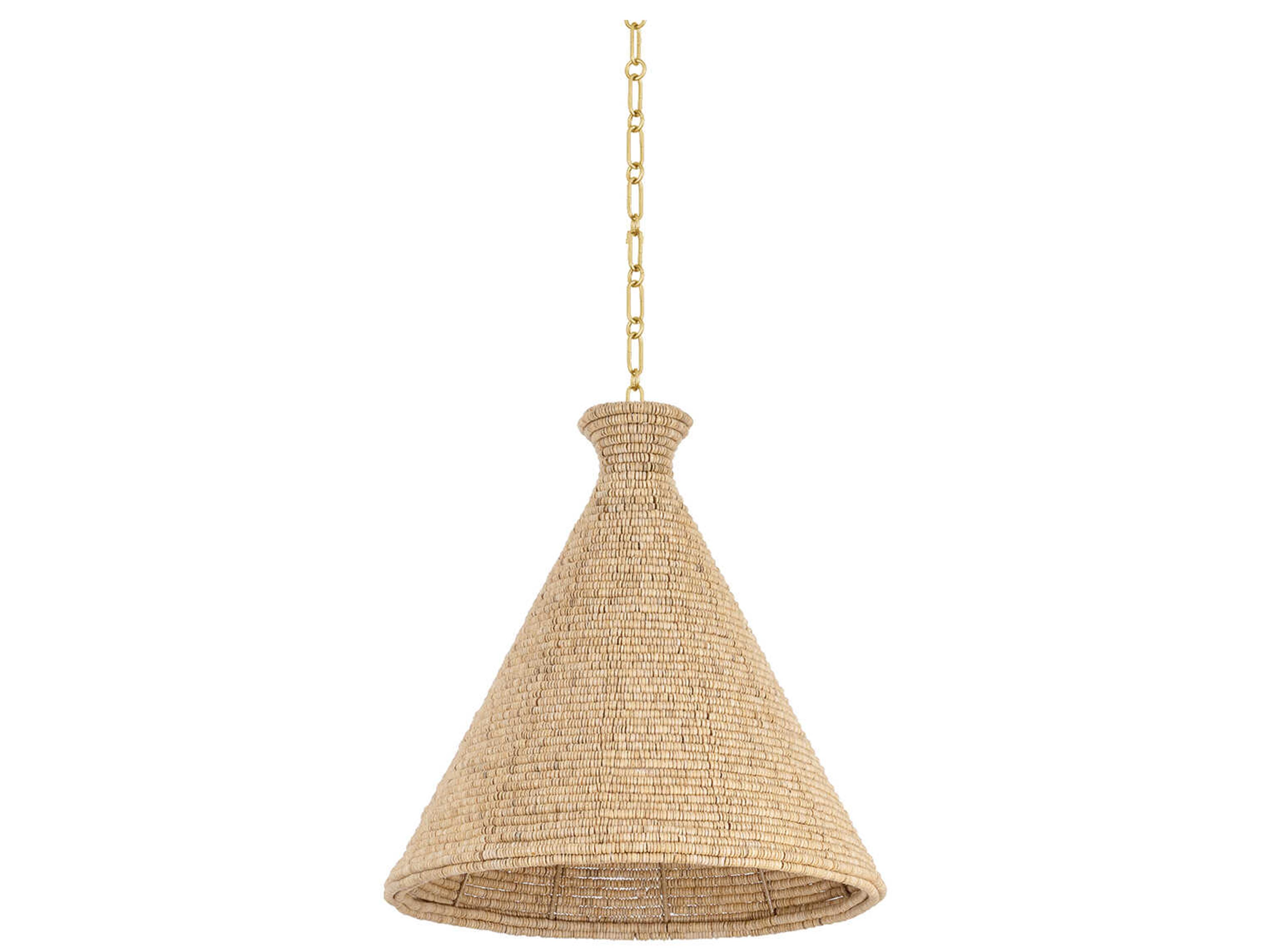 Hudson Valley Tallman 1-Light Vintage Gold Leaf Pendant