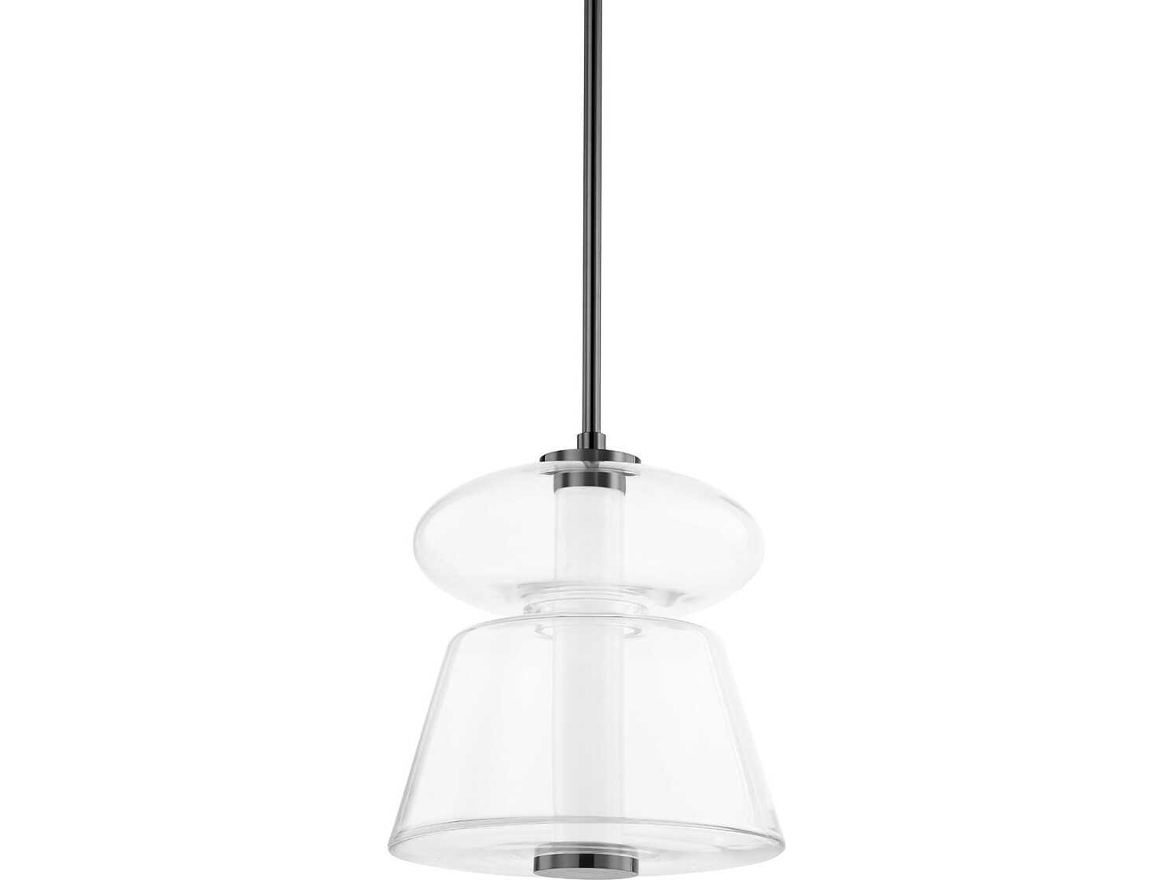 Hudson Valley Palermo 1-Light Black Nickel Cylinder Pendant