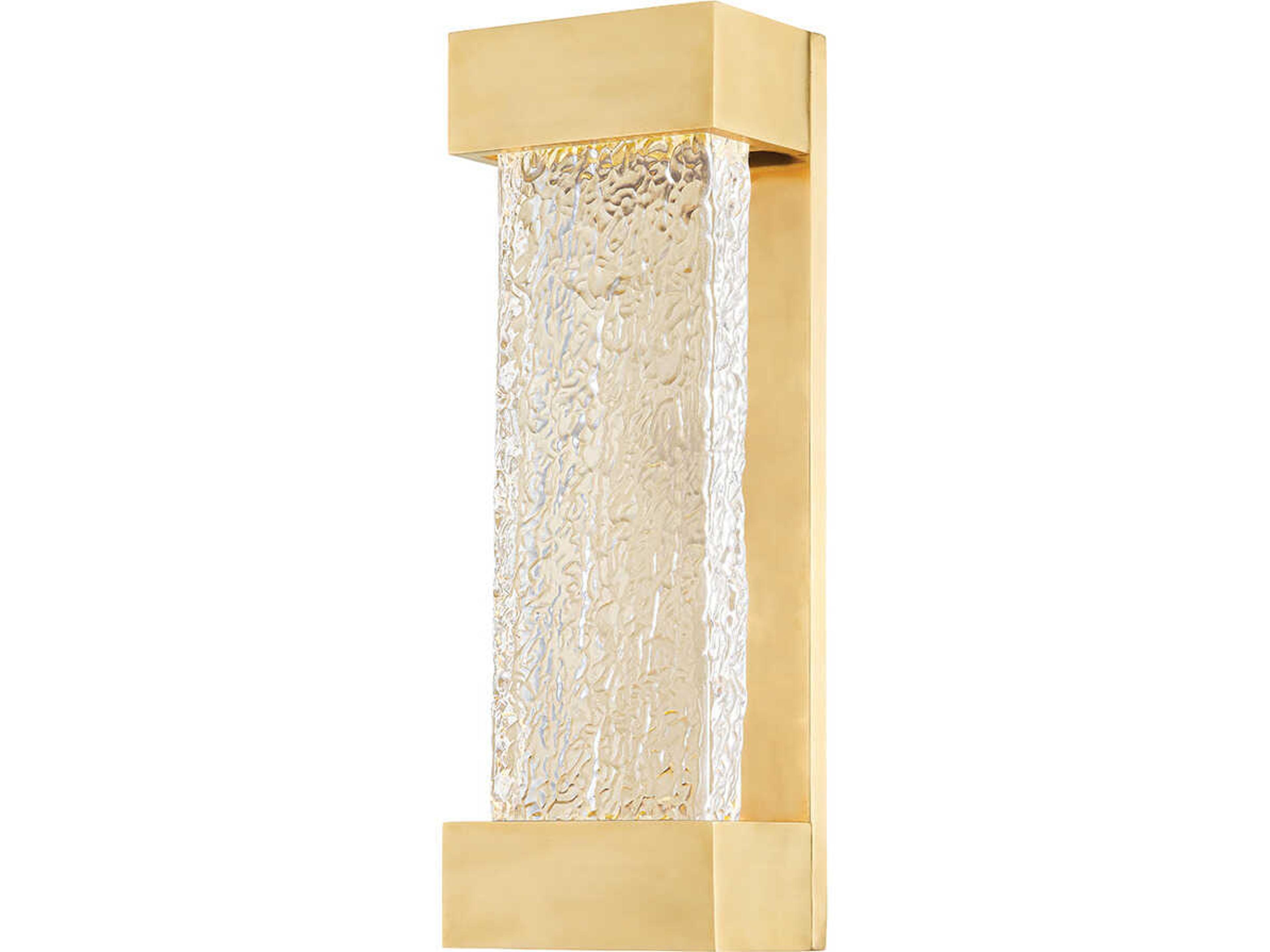 Hudson Valley Wharton 1-Light Aged Brass Wall Sconce