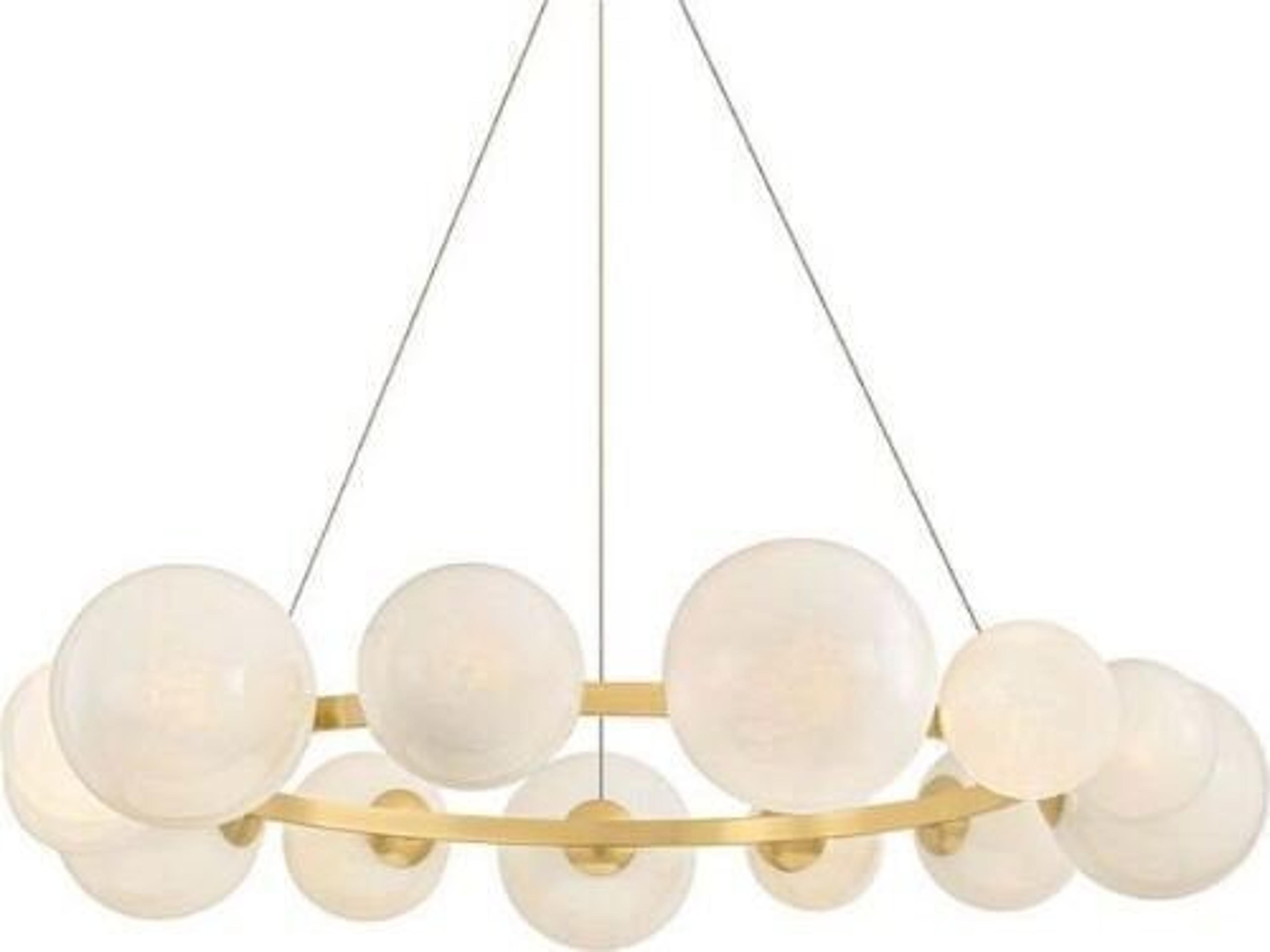 Pacama 13-Light Aged Brass Pendant