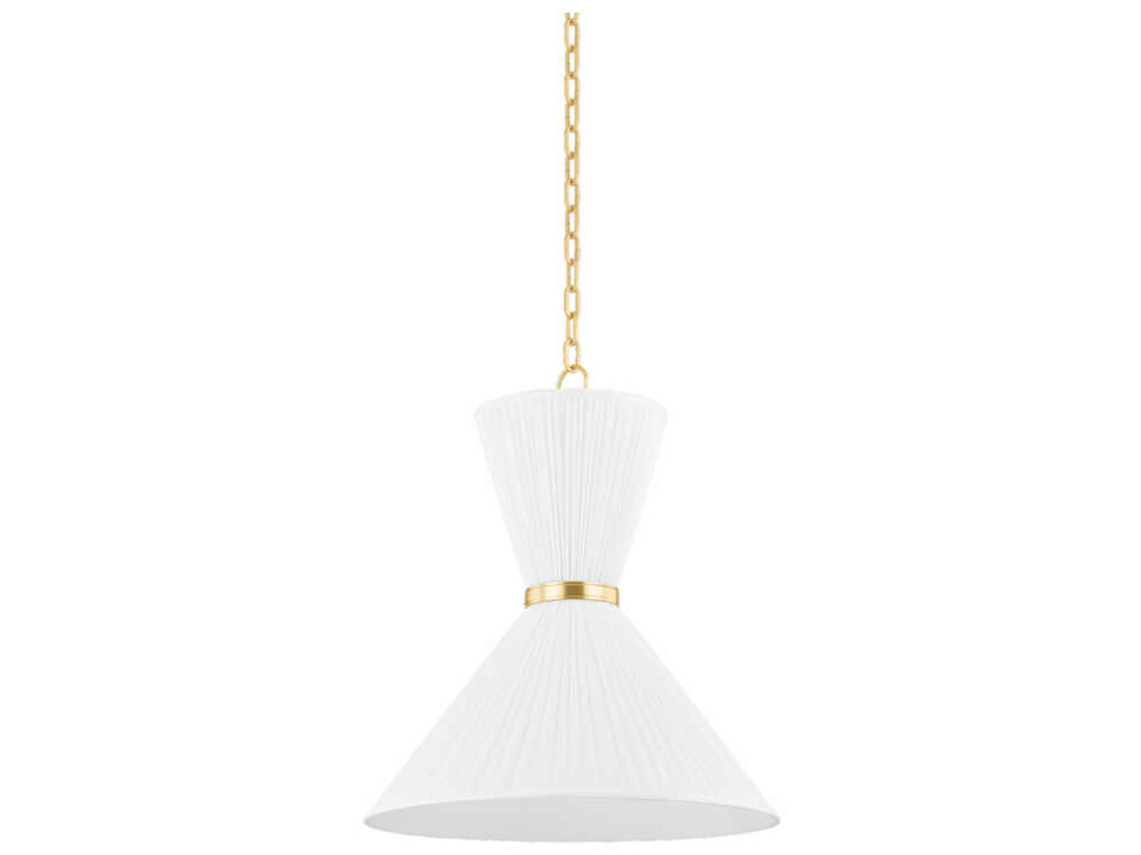 Hudson Valley Enid 2-Light Aged Brass Pendant