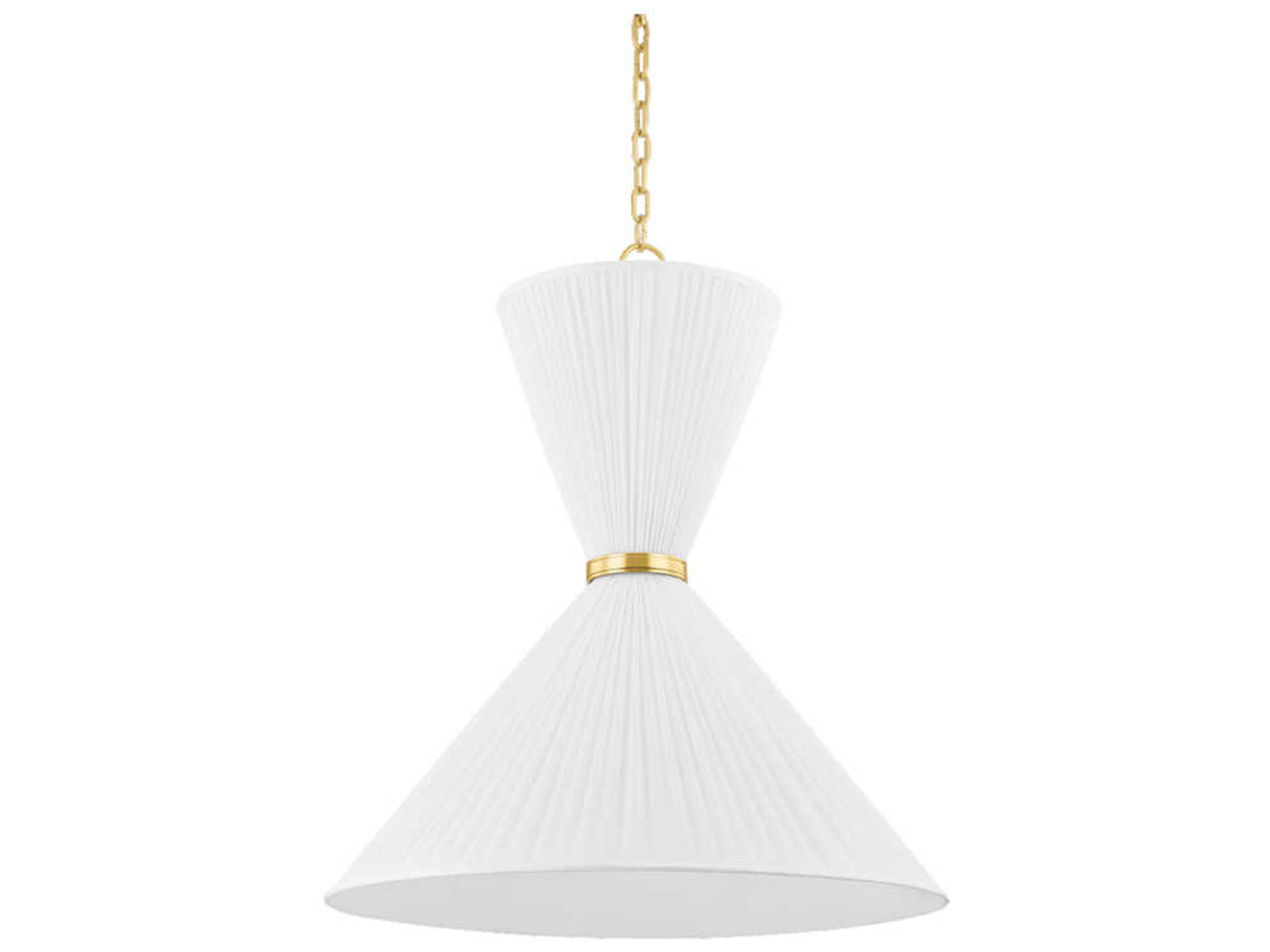 Hudson Valley Enid 2-Light Aged Brass Pendant