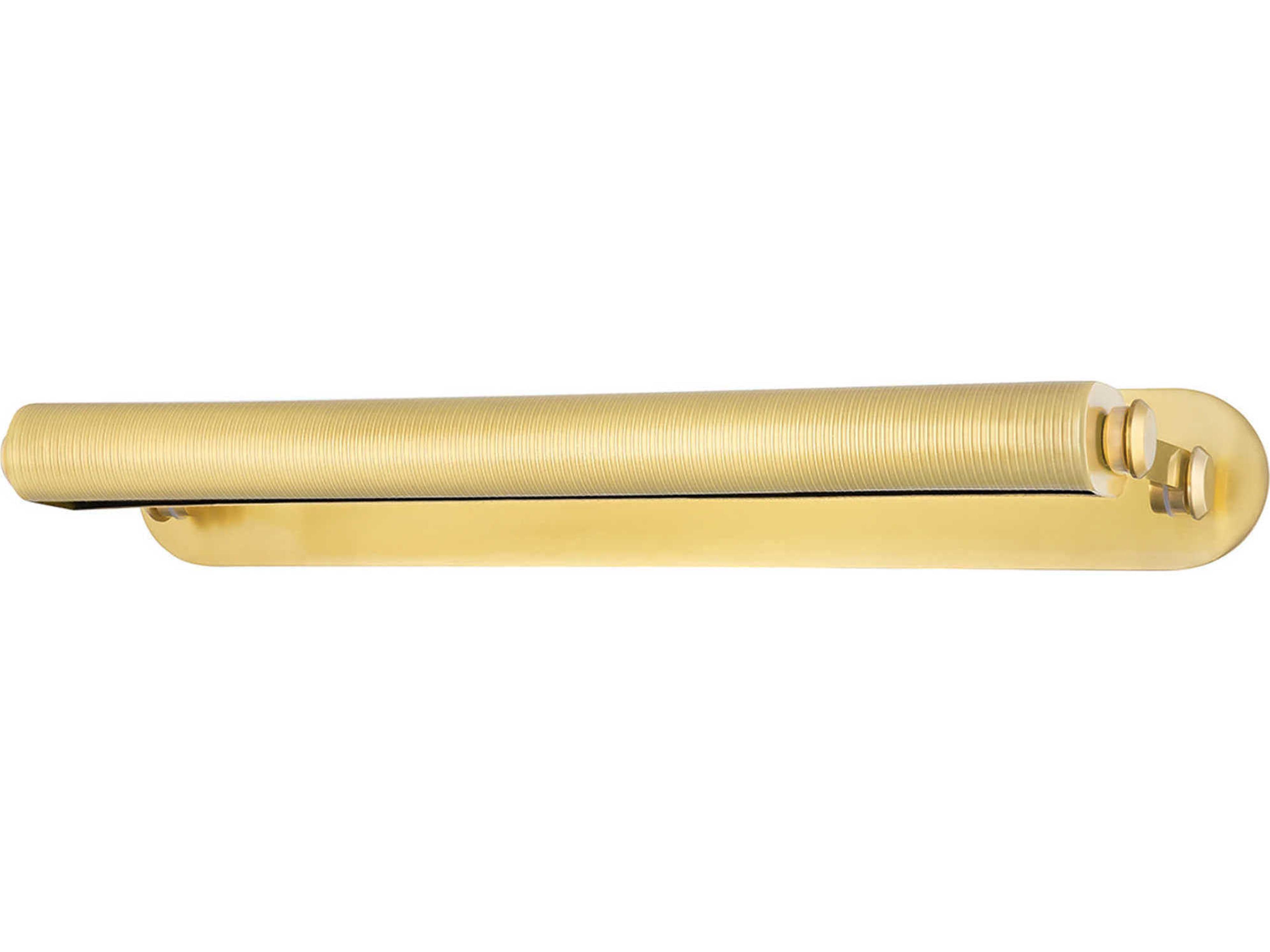 Hudson Valley Stockport 3-Light Aged Brass LED Picture Light