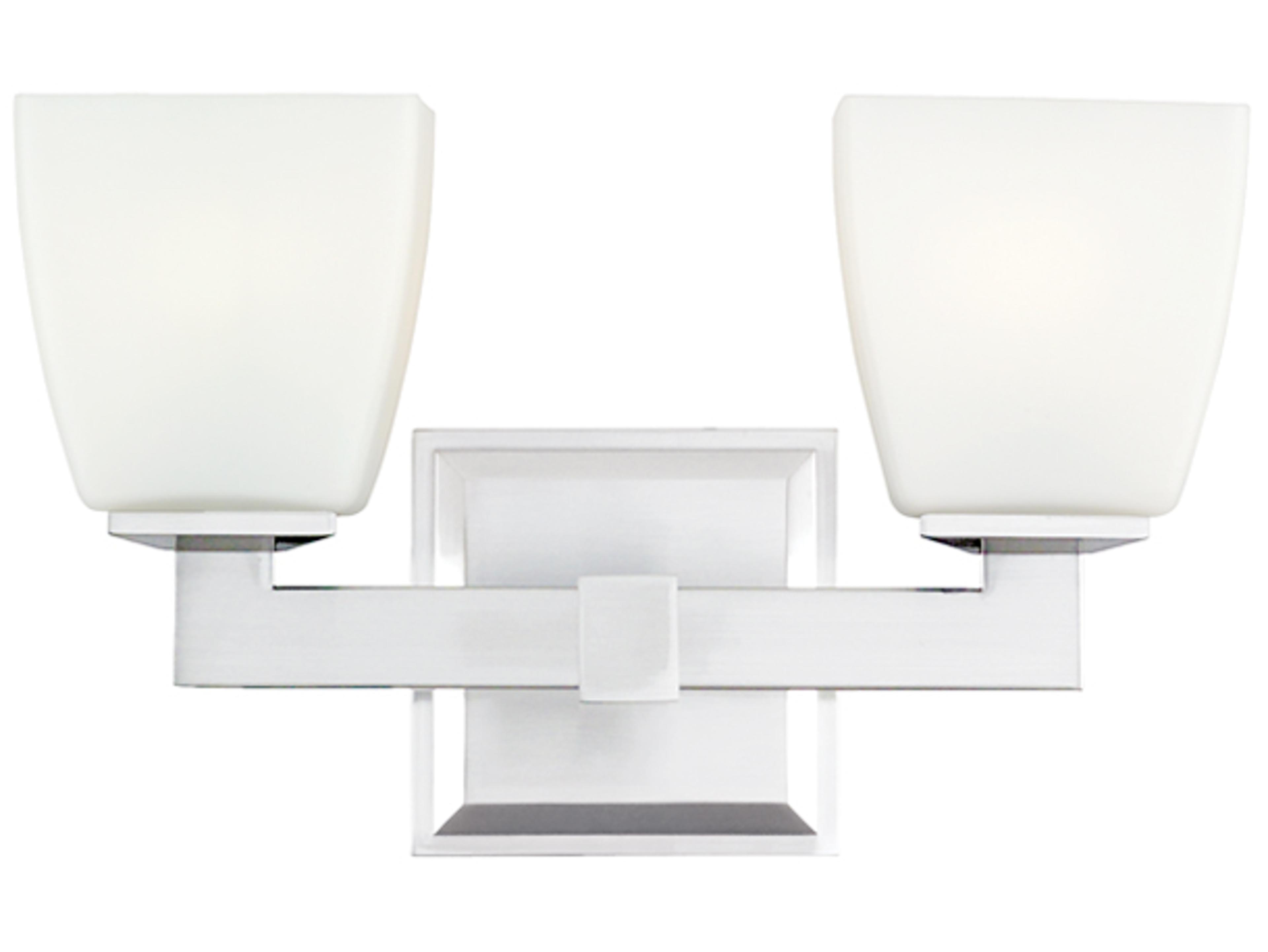 Hudson Valley Soho 2-Light Polished Chrome Glass Vanity Light