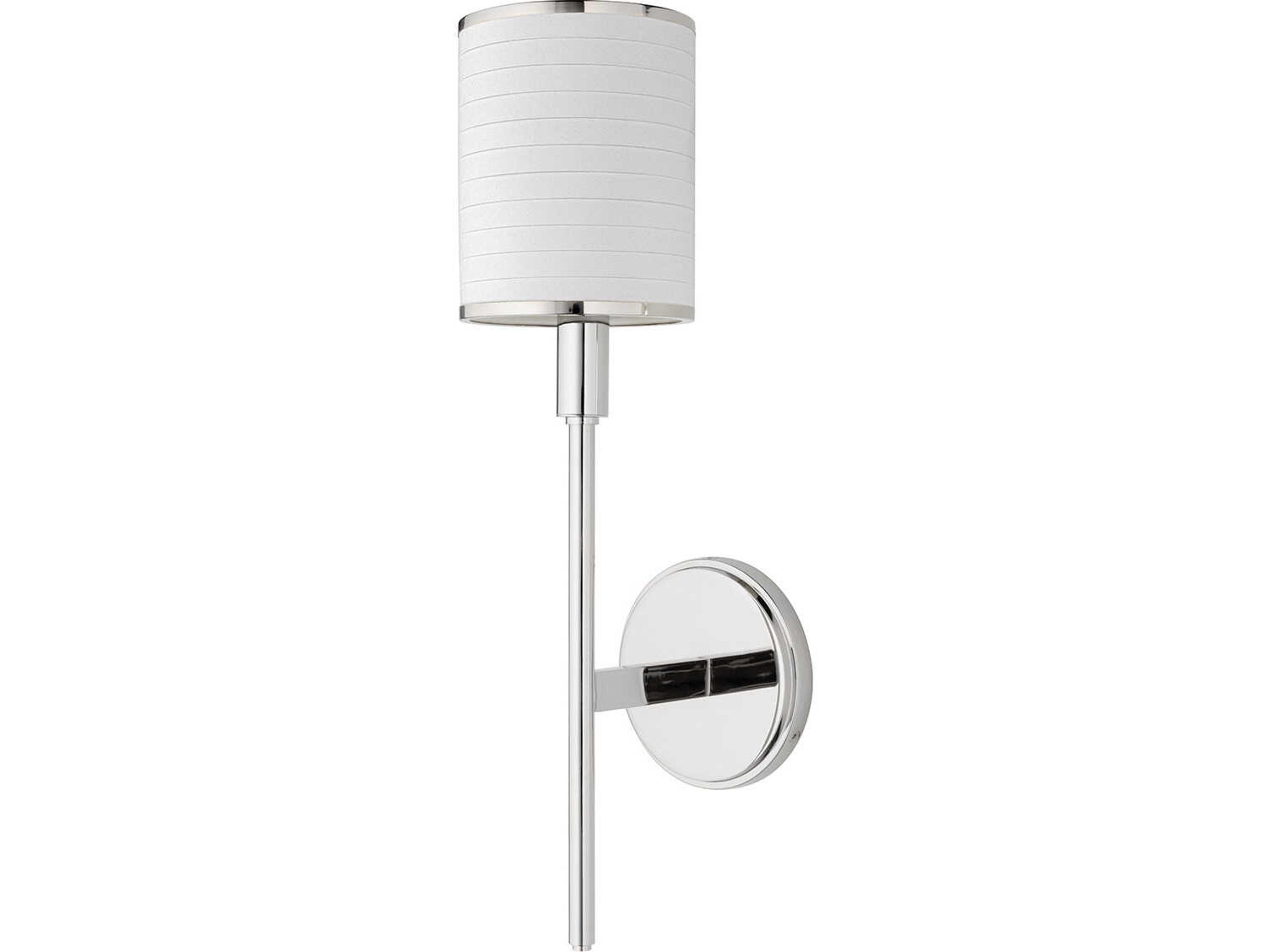 Hudson Valley Aberdeen 1-Light Polished Nickel Wall Sconce