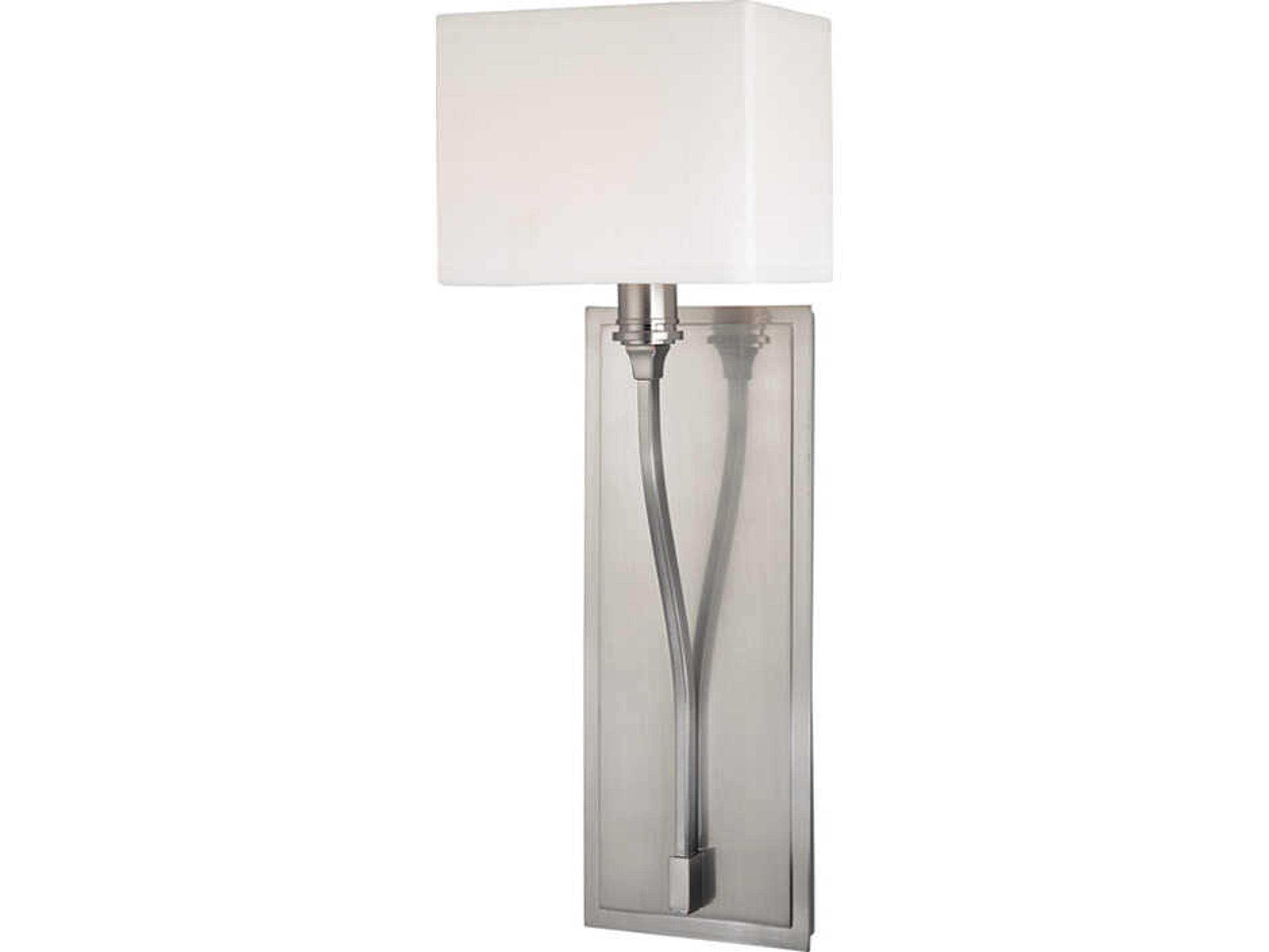 Hudson Valley Selkirk 1-Light Satin Nickel Wall Sconce