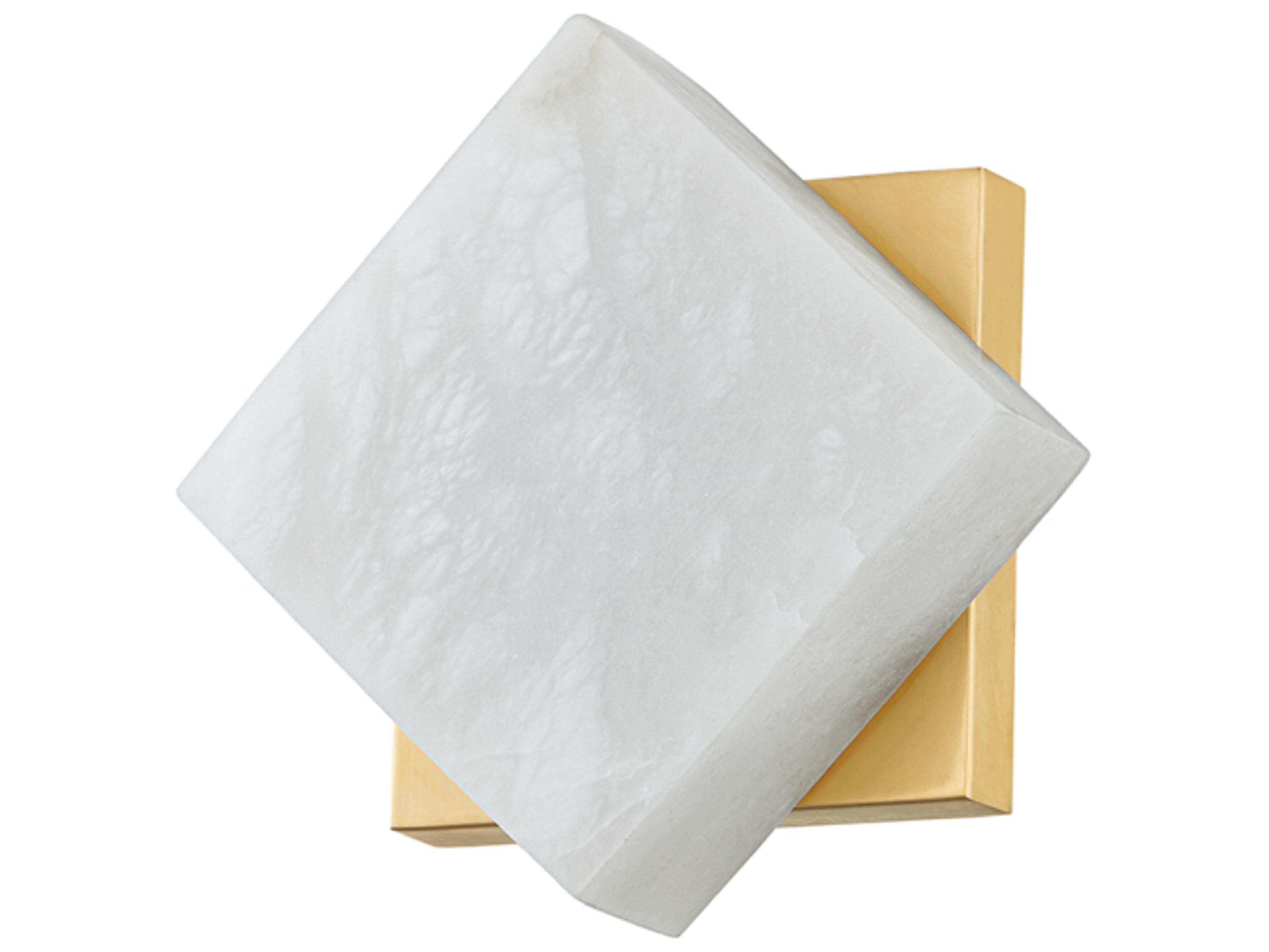 Hudson Valley Brockton 1-Light Aged Brass White LED Wall Sconce