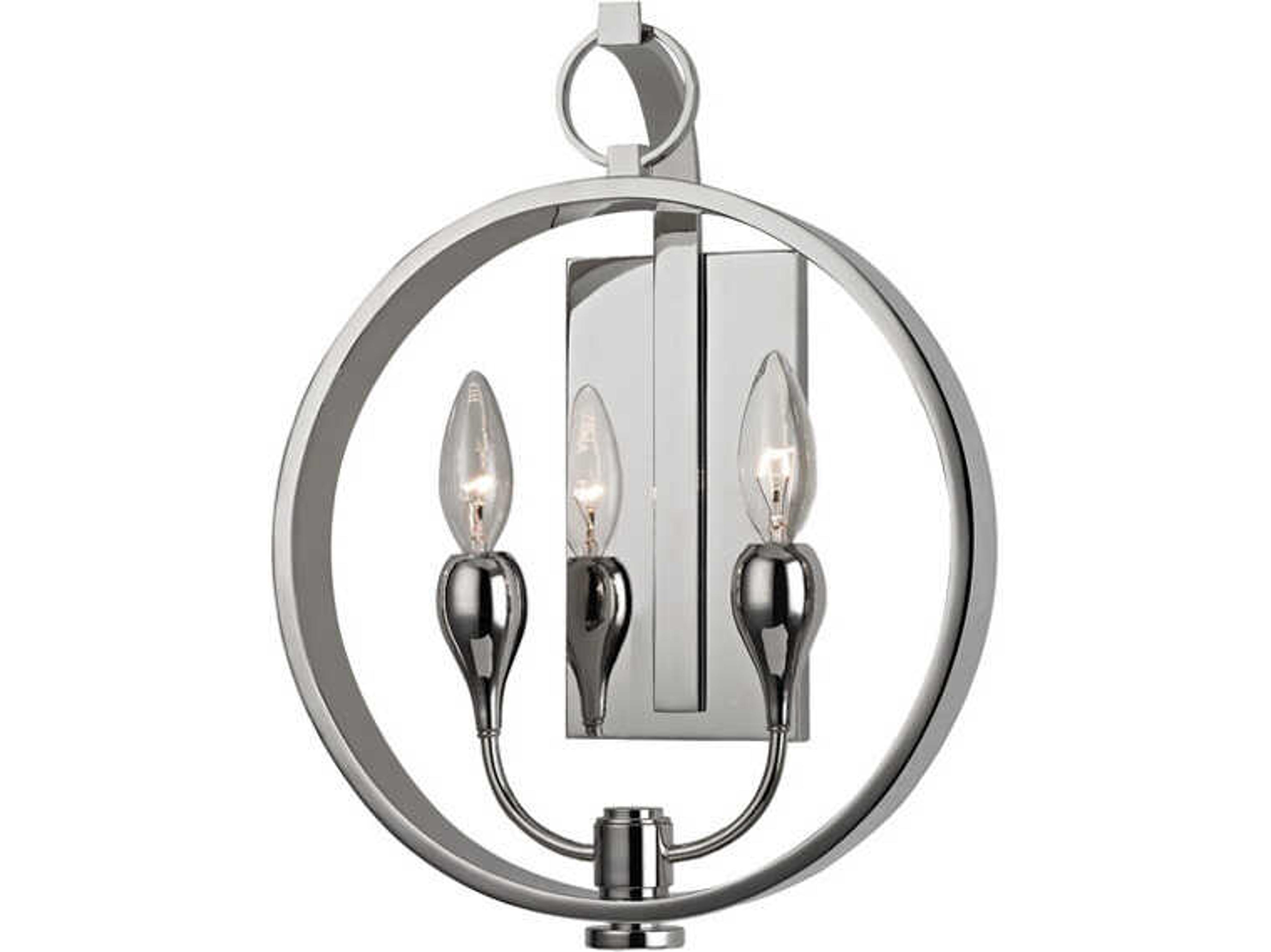 Hudson Valley Dresden 2-Light Polished Nickel Wall Sconce