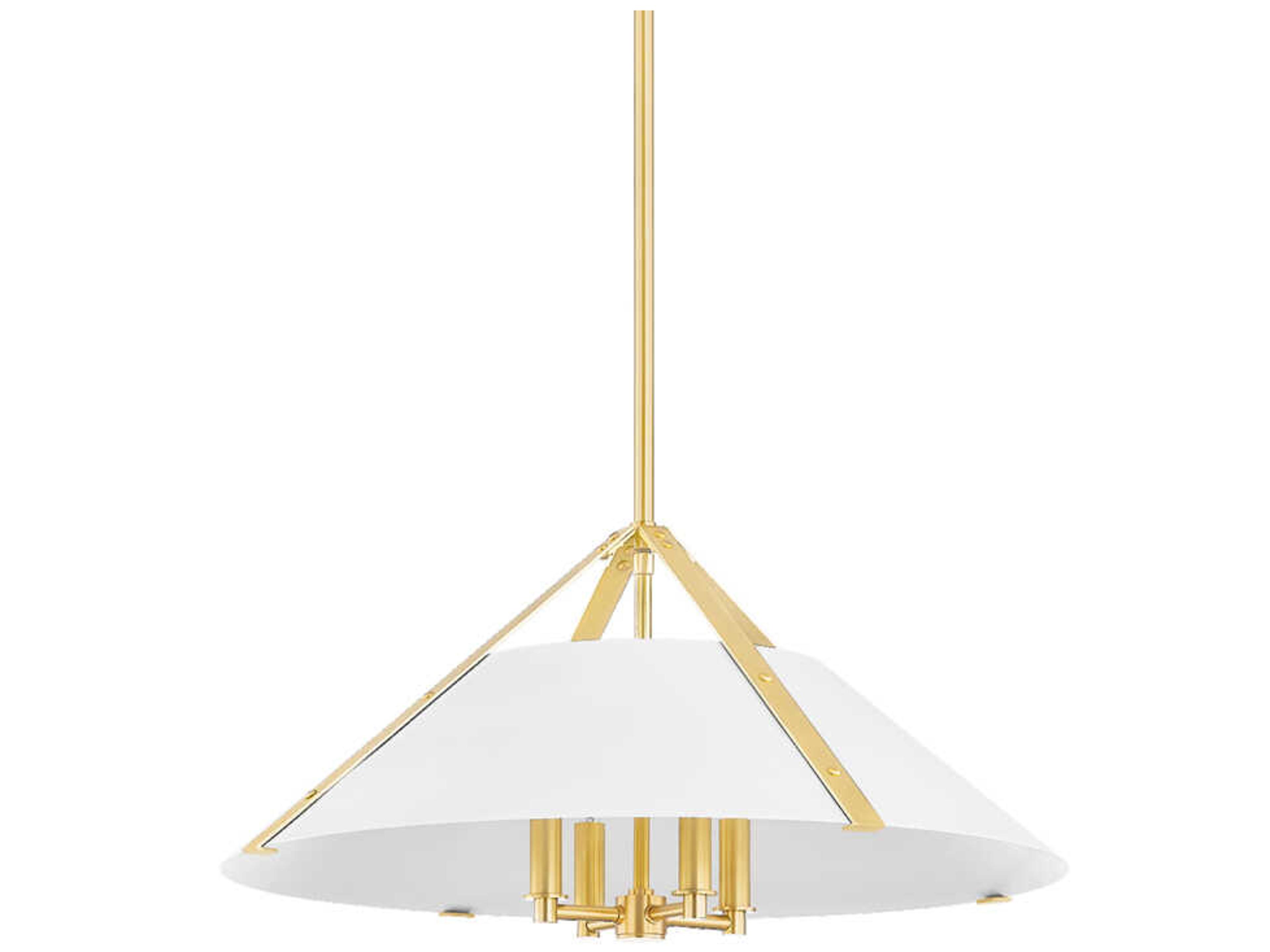 Hudson Valley Raymond 4-Light Aged Brass Soft White Pendant