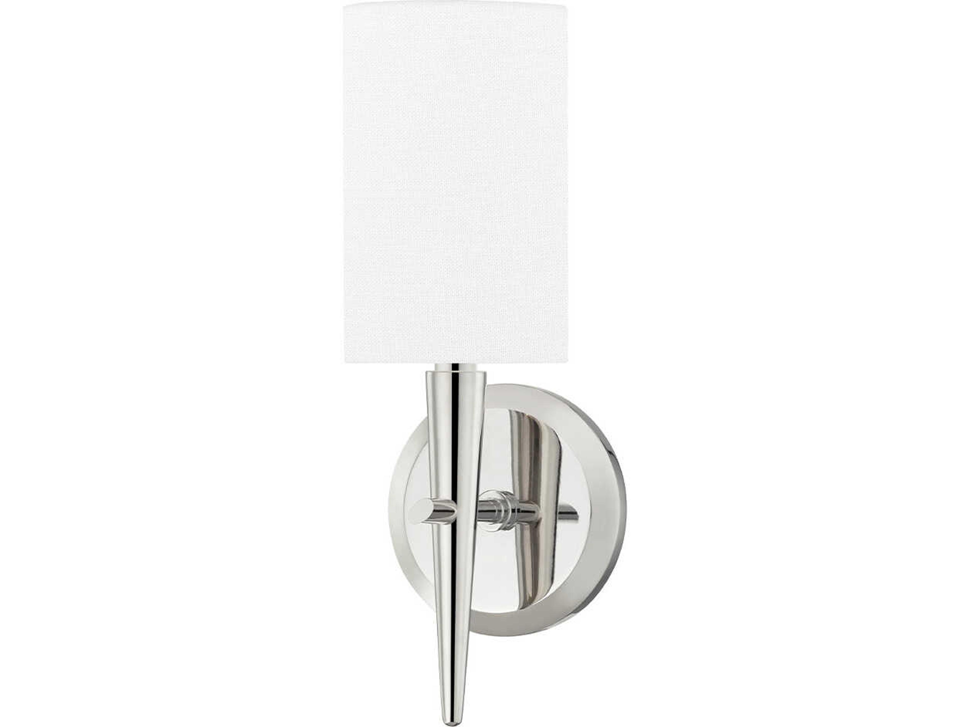 Hudson Valley Kirkwood 1-Light Polished Nickel Wall Sconce